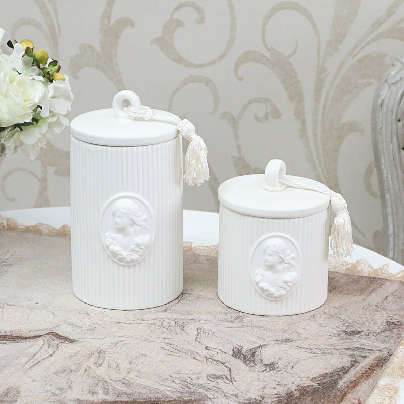 マチルドエム ボックス2個セット蓋付き フランス ホワイト おしゃれ かわいい スタンド レース プレゼント ギフト リボン サロン マチルドM 小物入れ 白 ...