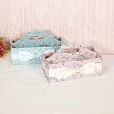 ポムドゥース リモコンラックボックス ギフト プレゼント リボン おしゃれ かわいい 小物入れ 花柄 卓上 収納 北欧 部屋 輸入雑貨RE73855PK/738...