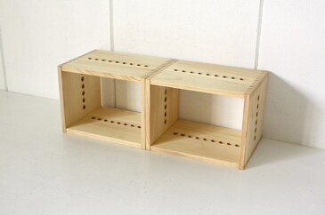 日本製 Vine ヴァイン M BOX ■■2個セット■■キューブボックス cubebox カラーボックス ディスプレイラック ウッドボックス 木箱 桐無垢材 テレビ台 棚 本棚 ユニット家具 自然塗料 北欧 小物収納家具 収納ボックス