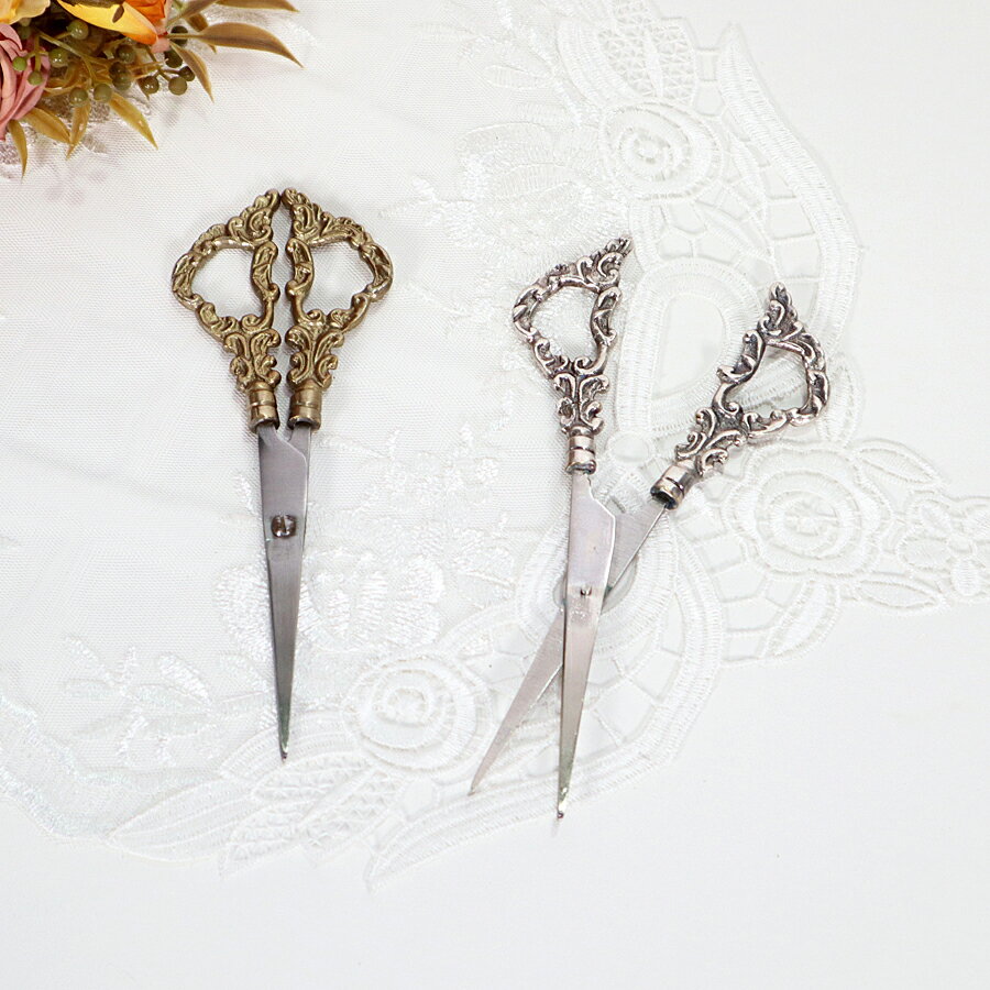 真鍮製 アンティーク はさみゴールド シルバー クラシック シンプル インテリア ディスプレイ オブジェ..