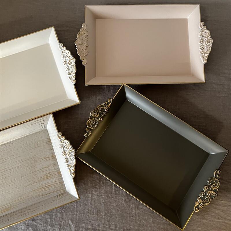 プリンセス インテリアトレイ Mサイズ 4色より選択トレイ ホワイト ピンク グレー ディスプレイ トレー インテリア ショップ ギフト プレゼント おしゃれ ...