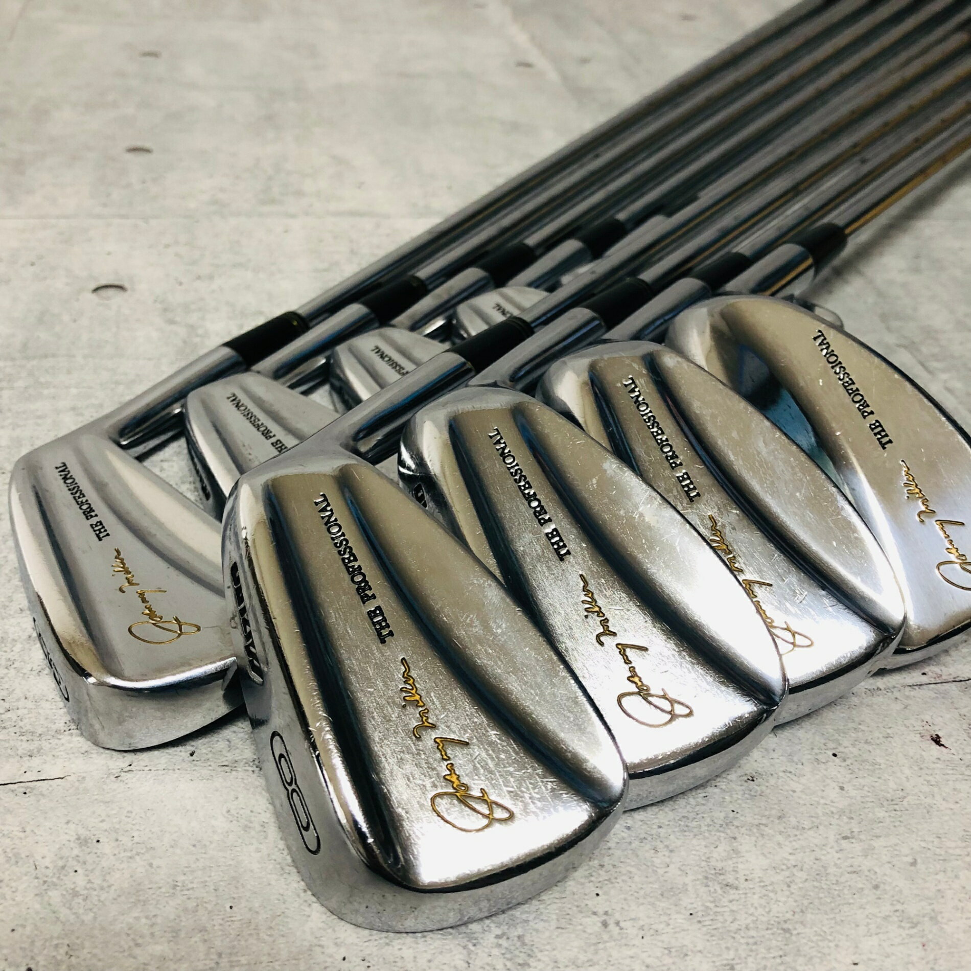 【中古】 MIZUNO ミズノ Johnny Miller ジョニーミラー MB マッスルバック 9本セット メンズ ゴルフ ク..