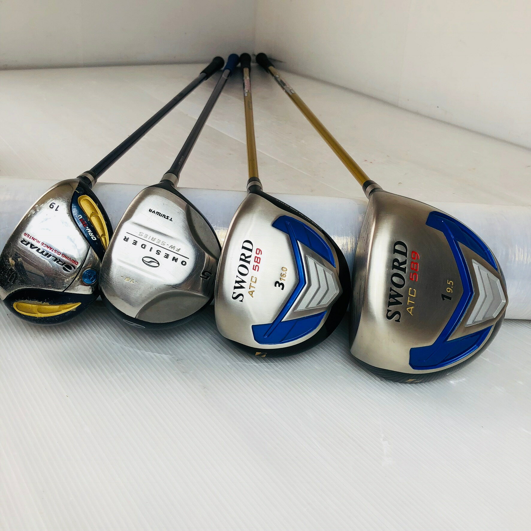 【中古】豪華 13本 KATANA カタナ SWORD ソード メンズ ゴルフセット クラブ セット 初心者 入門 バッグ付き フルセット 右利き パター付 安価 Y-134