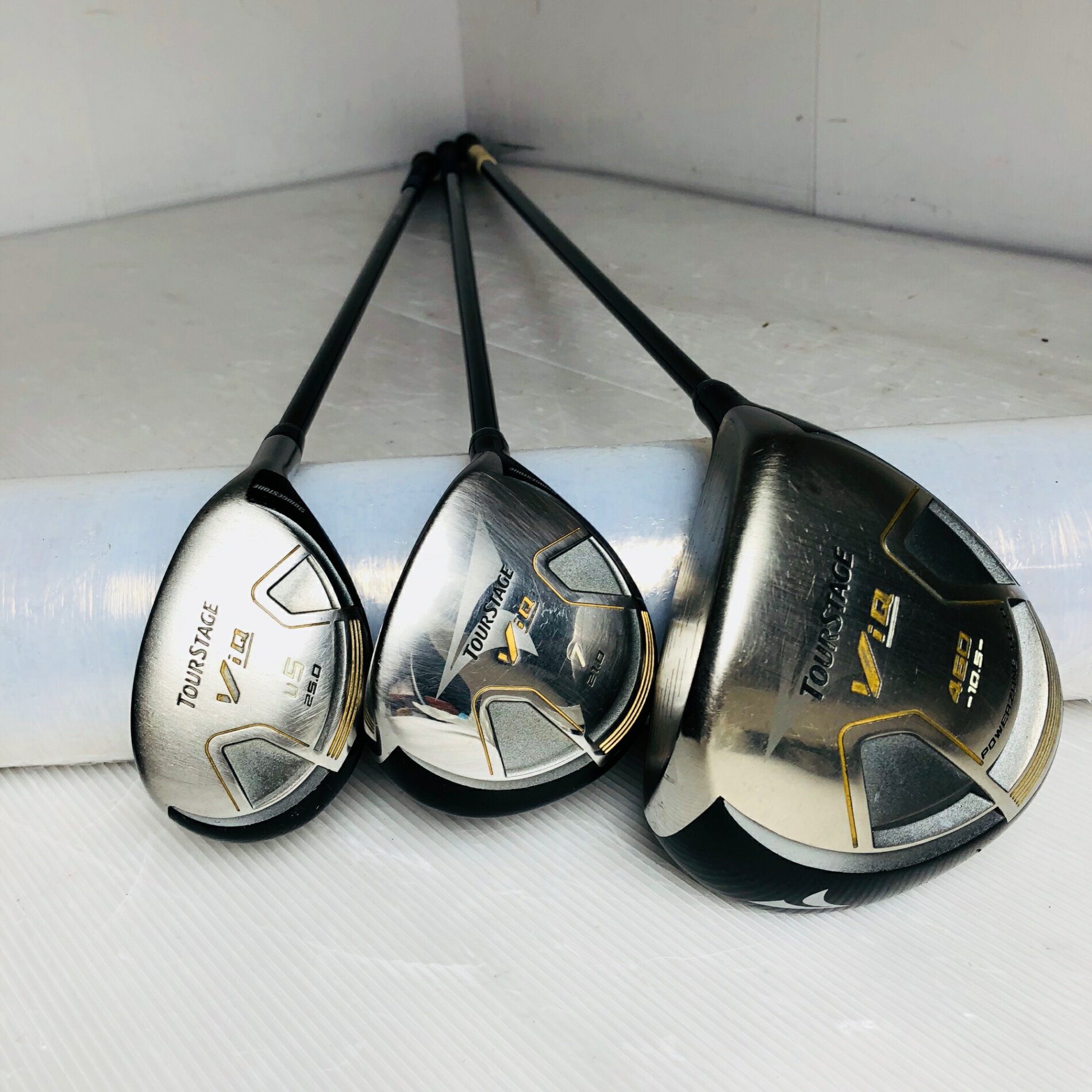 【中古】BRIDGESTONE ブリヂストン TOUR STAGE ViQ ツアーステージ メンズ ゴルフセット クラブ セット 初心者 入門 バッグ付き フルセット 右利き パター付 安価 EC-44