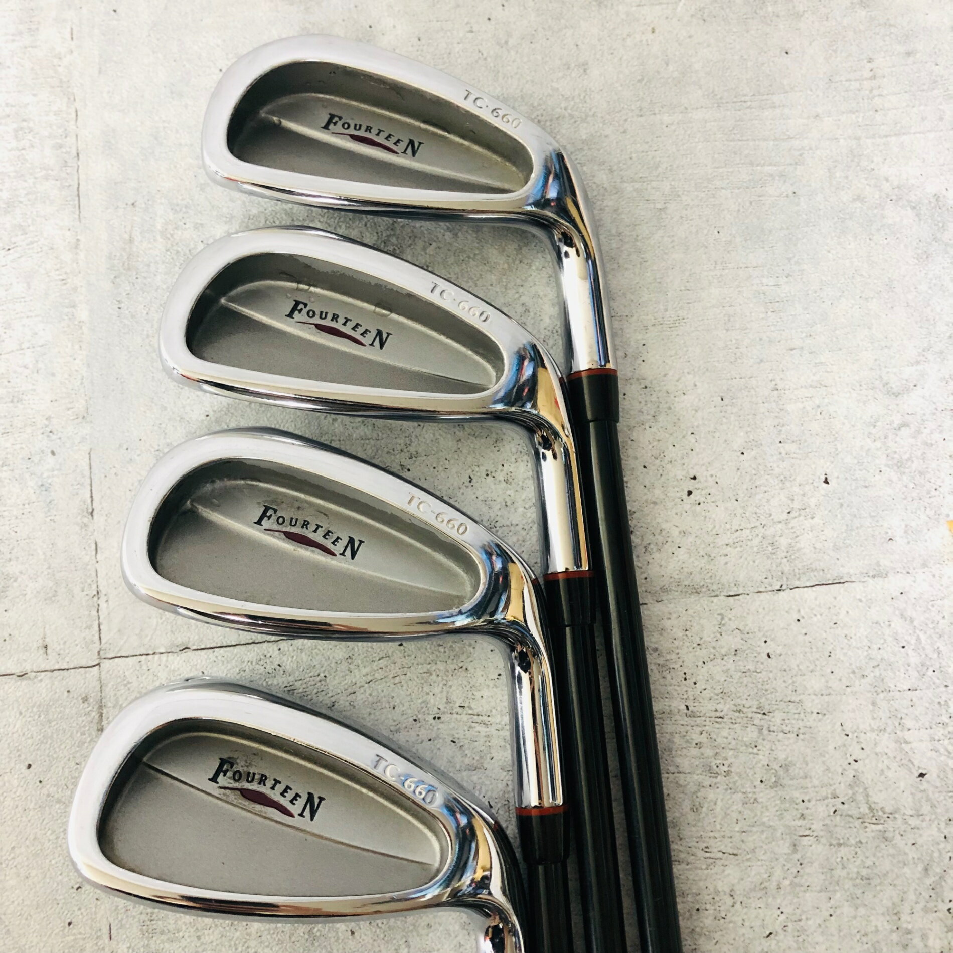 【中古】レディース FOURTEEN フォーティーン TC-660 4本 アイアン ゴルフ 初心者 入門 単品