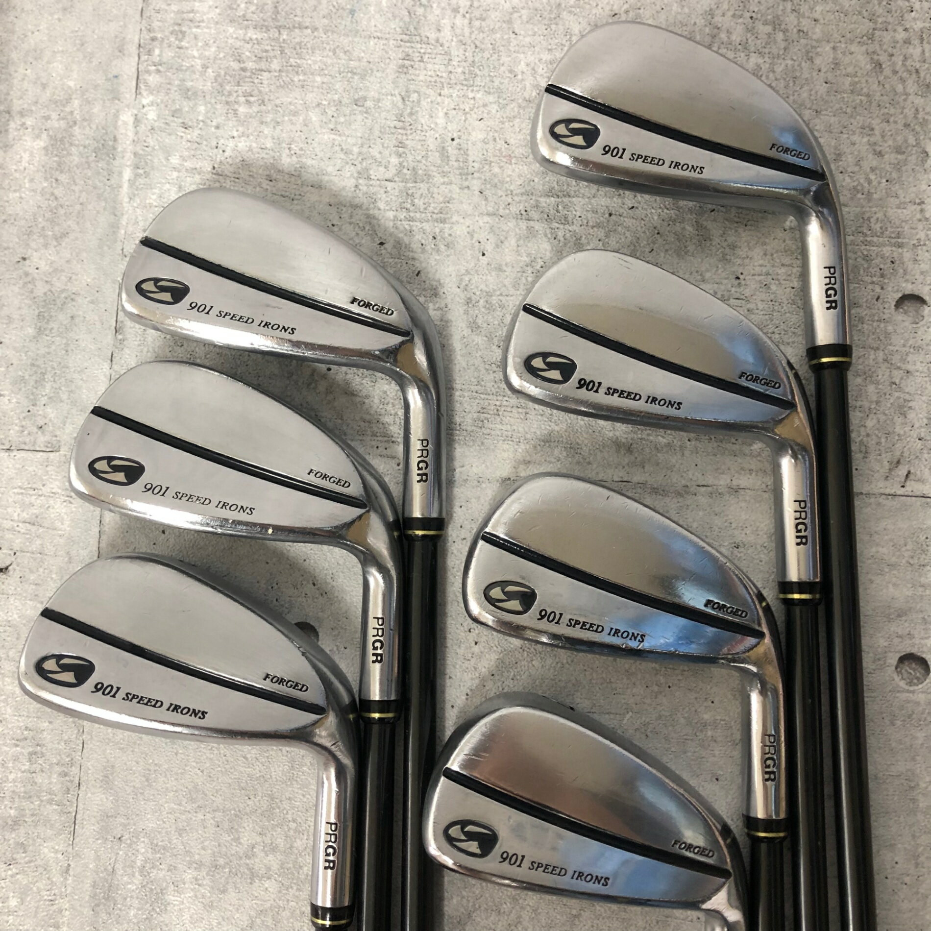 【中古】 PRGR プロギア 901 SPEED スピード FORGED フォージド アイアン 7本 メンズ ゴルフ クラブ セット 初心者 入門 右利き