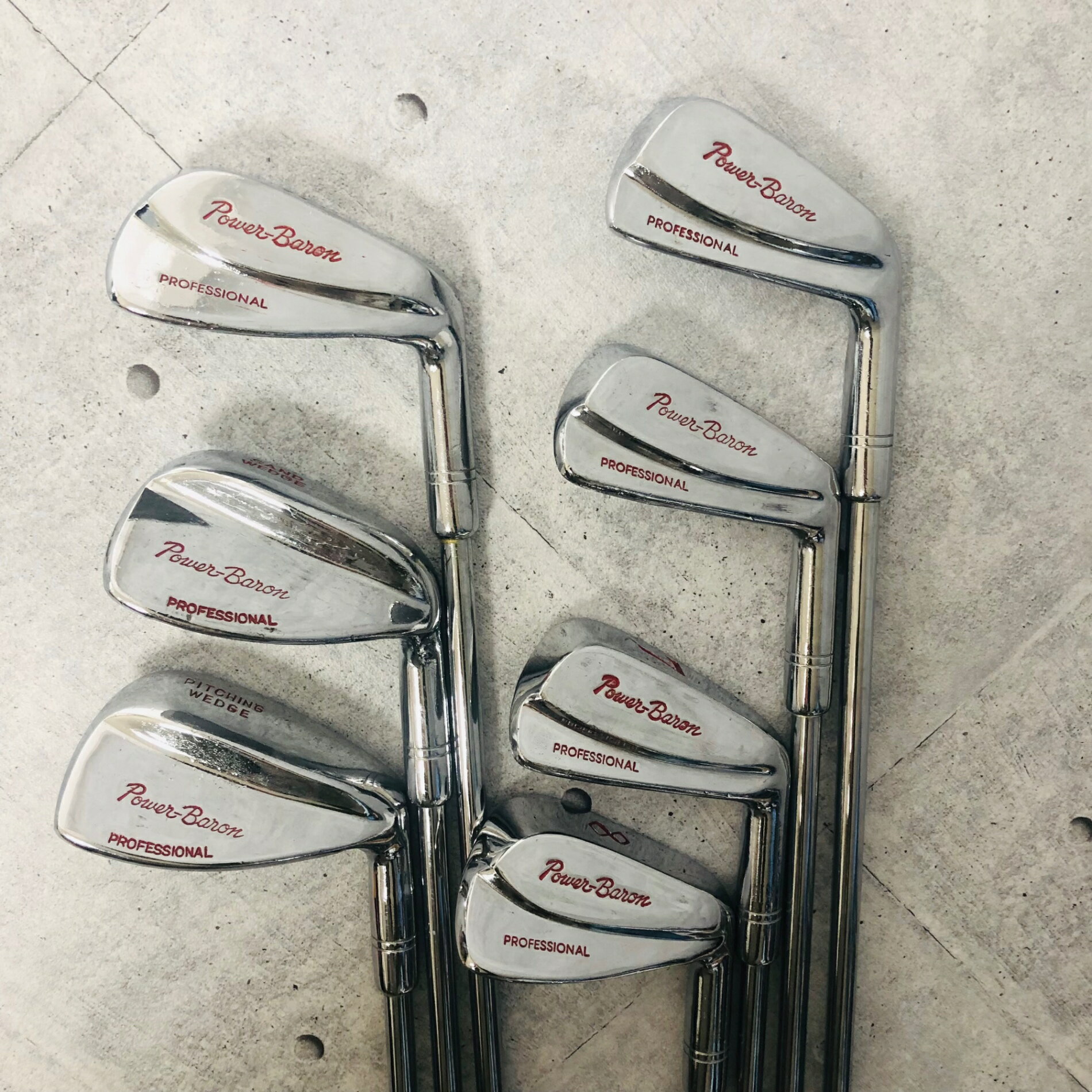 【中古】 Power-Baron パワーバロン PROFESSIONAL プロフェッショナル メンズ ゴルフ クラブ セット 初心者 入門 右利き
