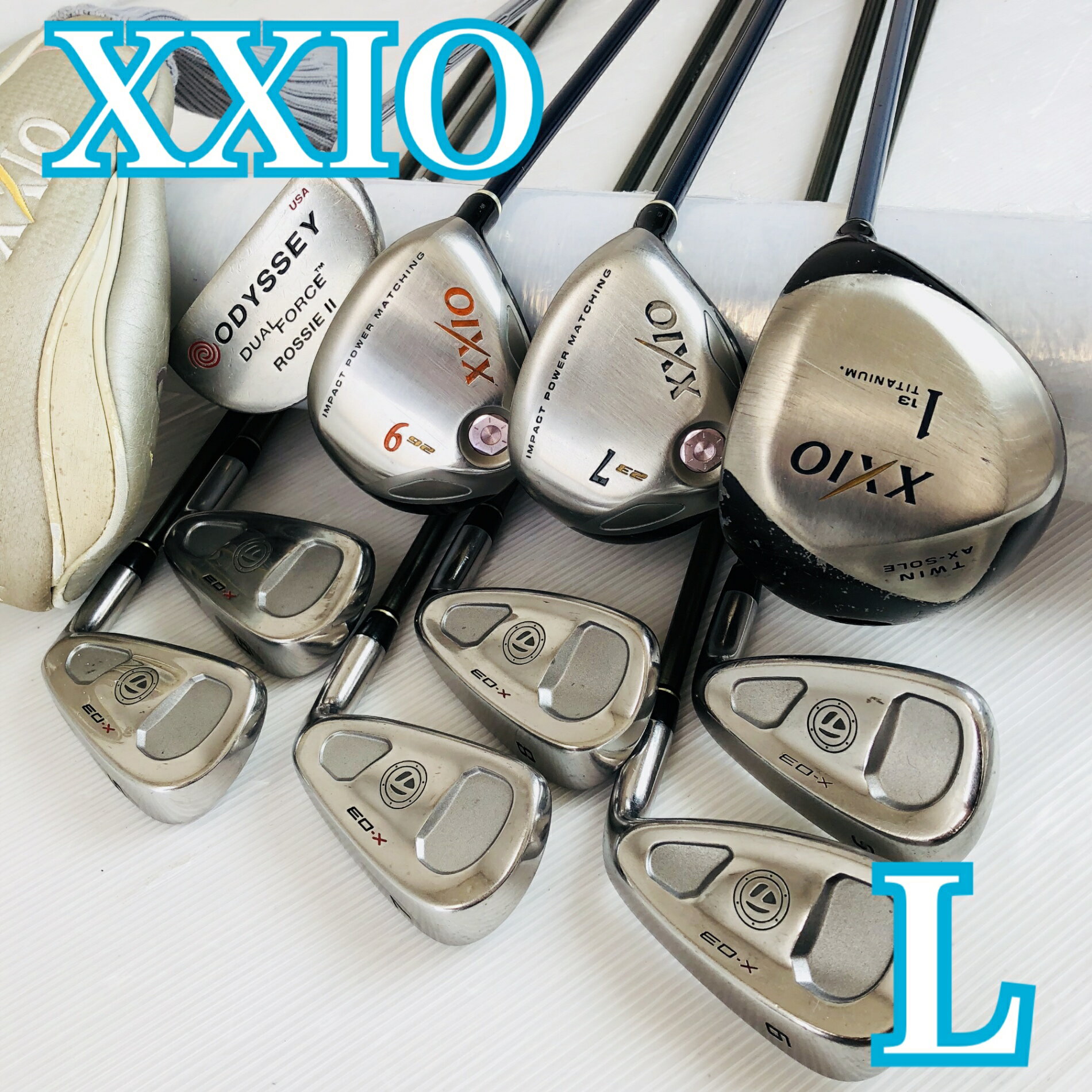 【中古】 レディース DUNLOP ダンロップ XXIO ゼクシオ TaylorMade テーラーメイド ゴルフセット クラブ セット 初心者 入門 右利き パター付 安価