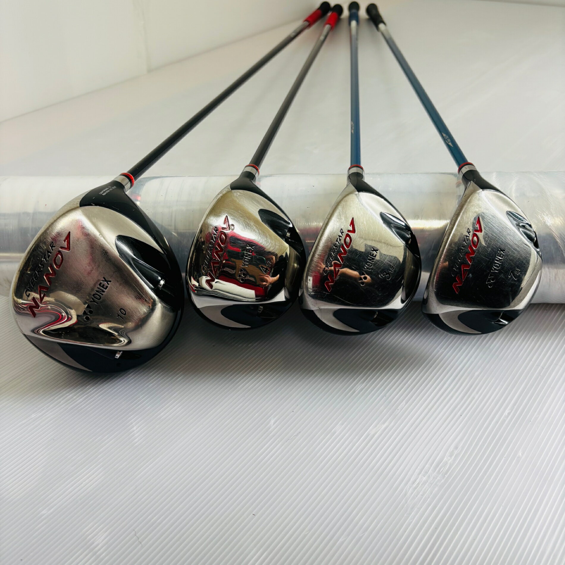 【中古】キャディバッグ付 YONEX ヨネックス Wilson ウィルソン メンズ ゴルフセット ゴルフクラブセット セット 初心者 入門 フルセット 右利き パター付 安価　11Y-117
