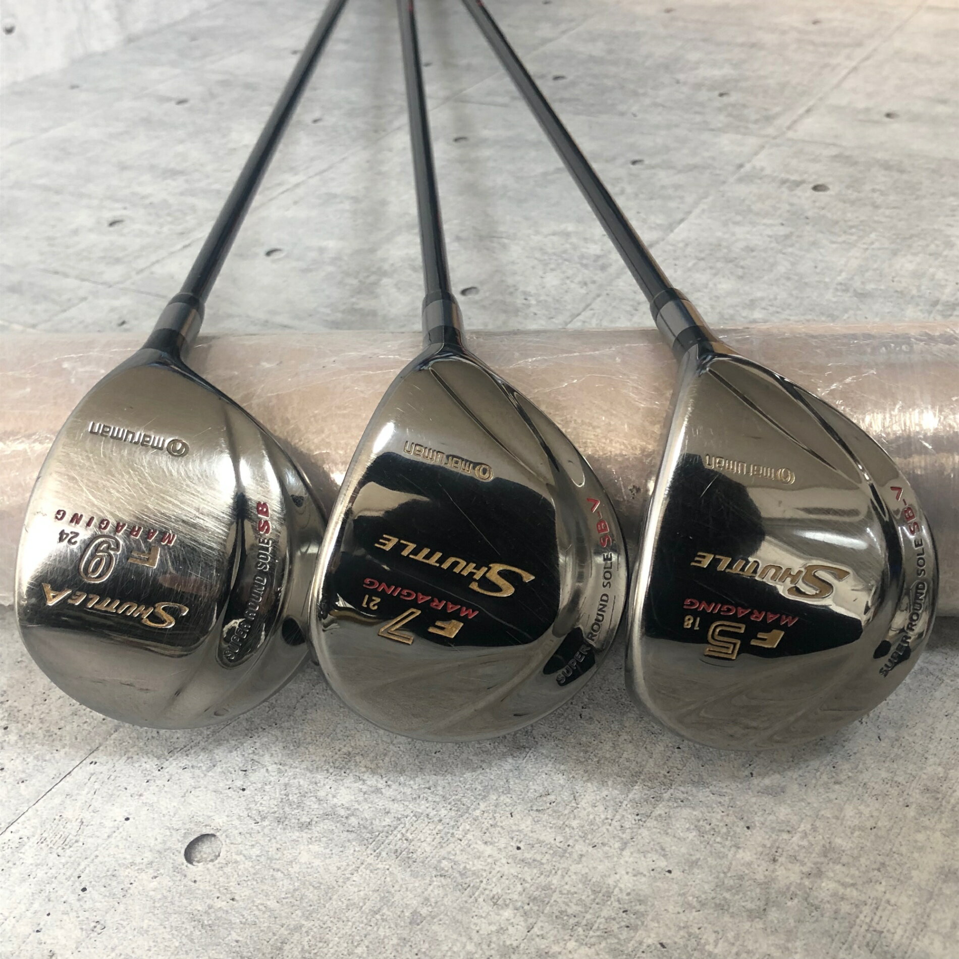 【中古】 Maruman マルマン MARAGING SHUTTLE シャトル SHUTTLE A 5W 7W 9W 3本 メンズ ゴルフ クラブ ドライバー 1W 初心者 入門
