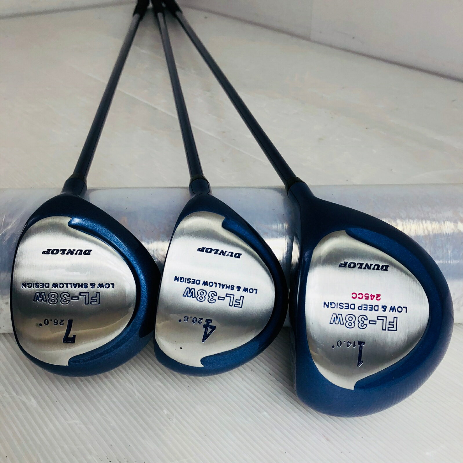 【中古】 レディース DUNLOP ダンロップ FL-38W ゴルフセット クラブ セット 初心者 入門 バッグ付き 右利き パター付 安価　81Y-53