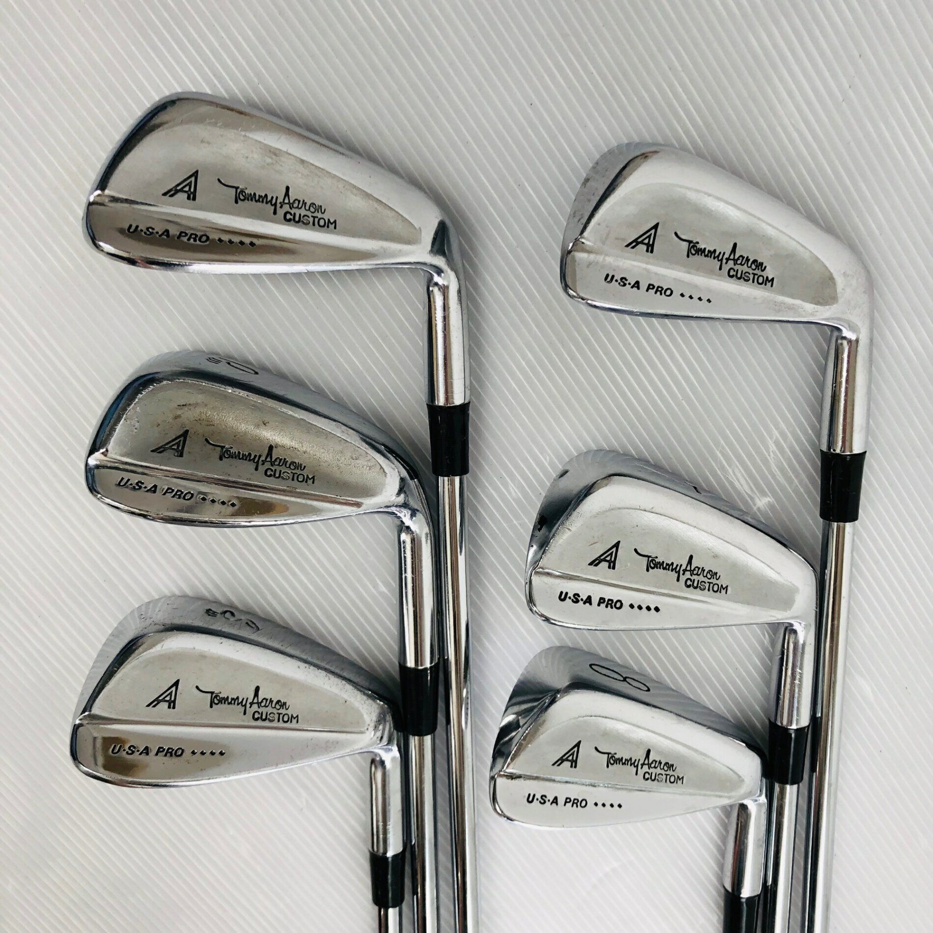 【中古】 Tommy Aaron トミーア ーロン CUSTUM カスタム MB マッスルバック 6本 アイアン メンズ ゴルフ クラブ セット 初心者 入門 右利き