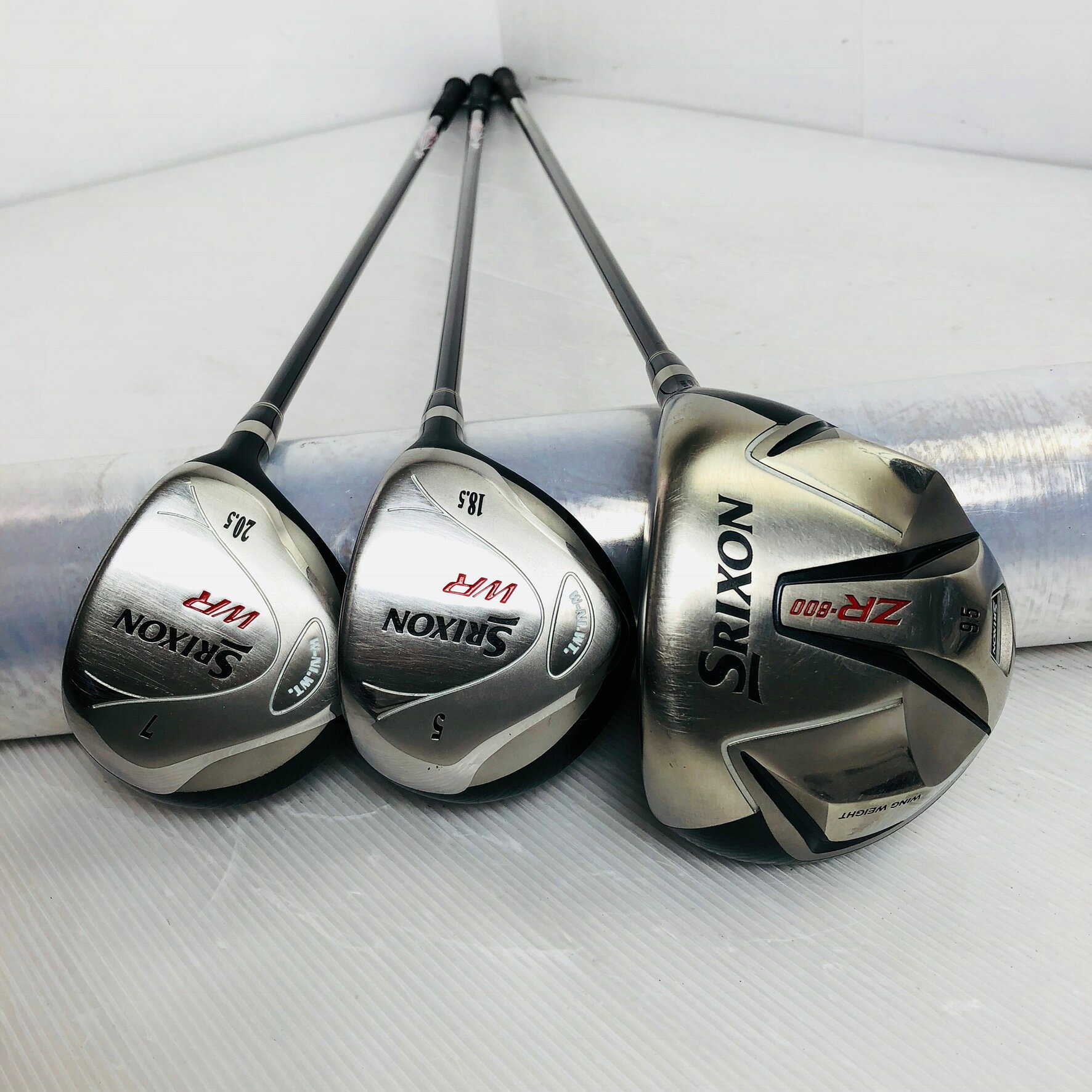 【中古】キャディバッグ付 DUNLOP ダンロップ SRIXON スリクソン メンズ ゴルフセット クラブセット ゴルフクラブ セット 初心者 入門 フルセット 右利き パター付 安価　81Y-108