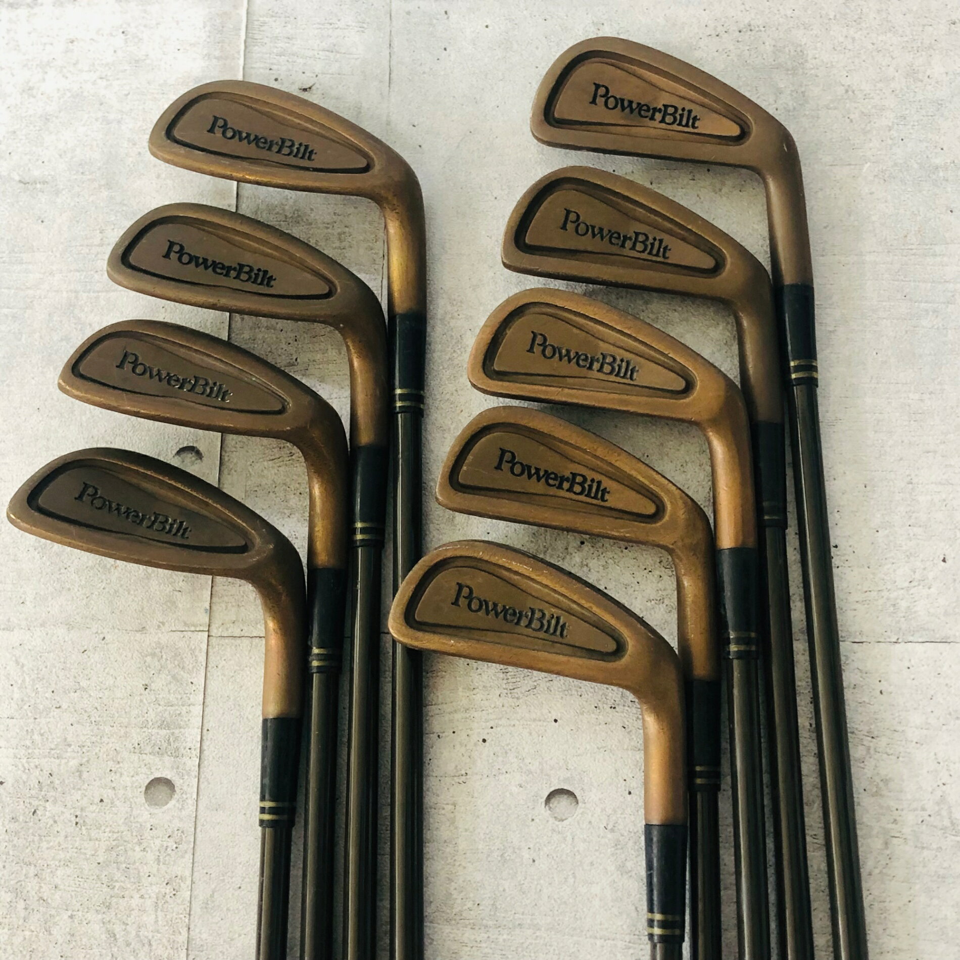 【中古】 Power-Bilt パワービルト Citation サイテーション 9本 アイアン アイアン メンズ ゴルフ クラブ セット 初心者 入門 右利き