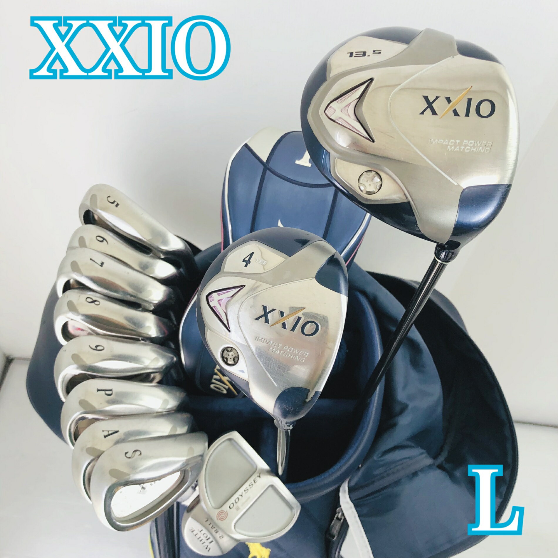 【中古】 レディース DUNLOP ダンロップ XXIO ゼクシオ6 MP600L ゴルフクラブセット ゴルフセット クラブセット 初心者 入門 右利き パター付 安価　83Y-16