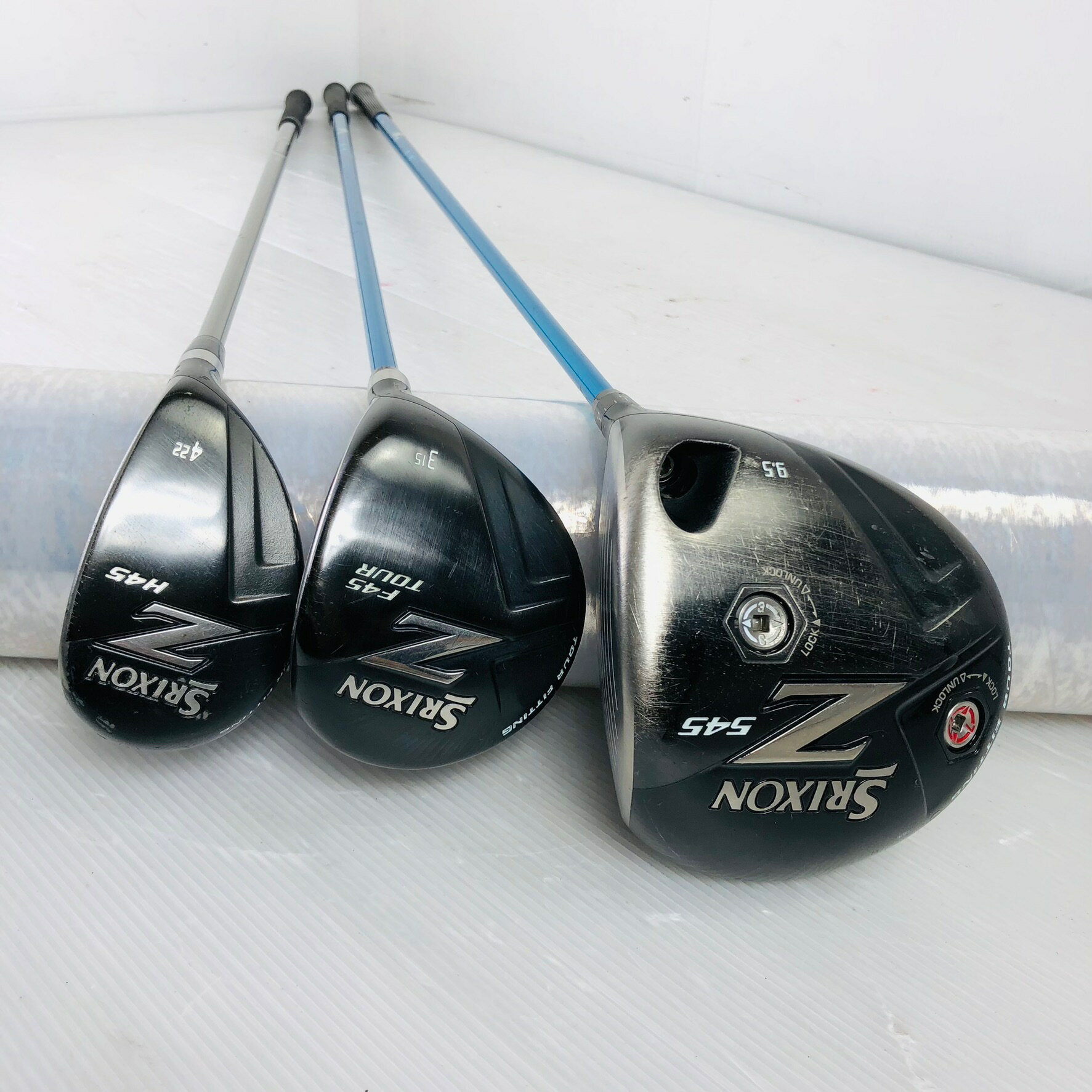 【中古】キャディバッグ付 DUNLOP ダンロップ SRIXON スリクソン ゴルフクラブ フルセット ゴルフセット クラブセット メンズ 初心者 入門 右利き パター付 安価　83Y-25