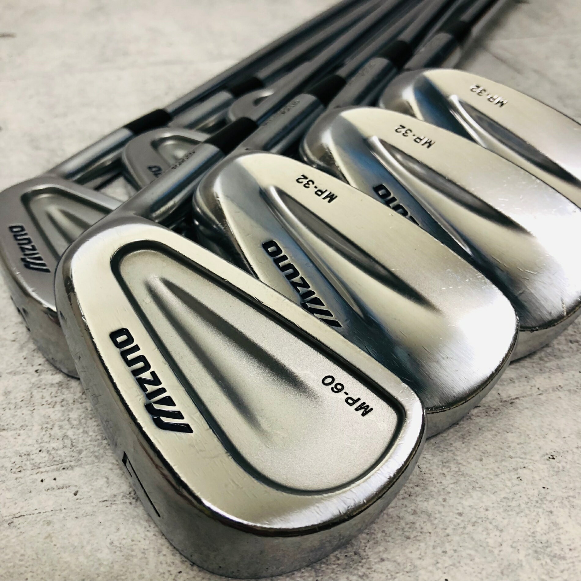 Iron - 【中古】 MIZUNO ミズノ MP-32 MP-60 8本 コンボアイアン アイアン メンズ ゴルフ クラブ セット 初心者 入門 右利き