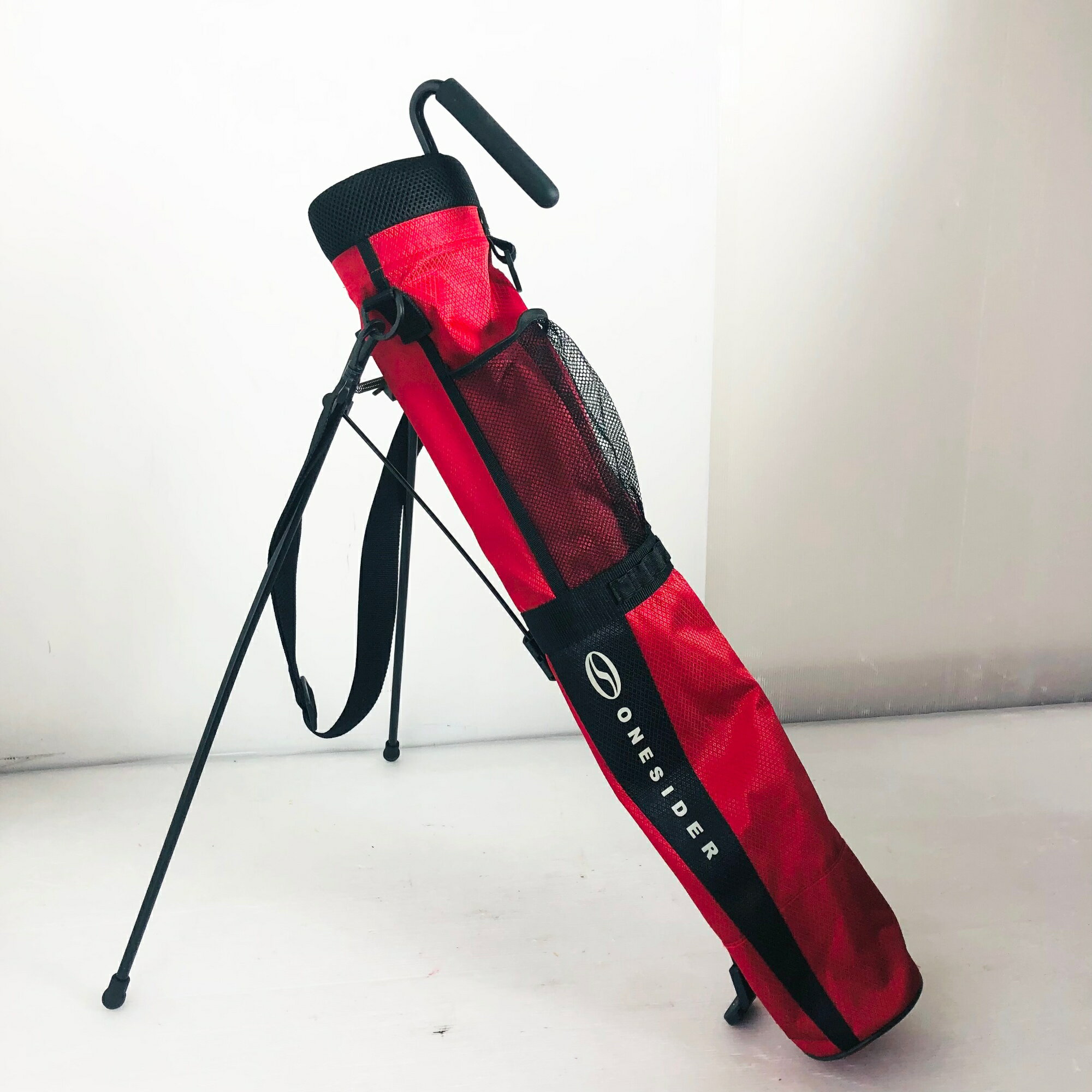 Other - 【中古】 ONESIDER ワンサイダー レッド セルフスタンド クラブケース クラブバッグ キャディバッグ ゴルフバッグ ゴルフ 初心者 入門