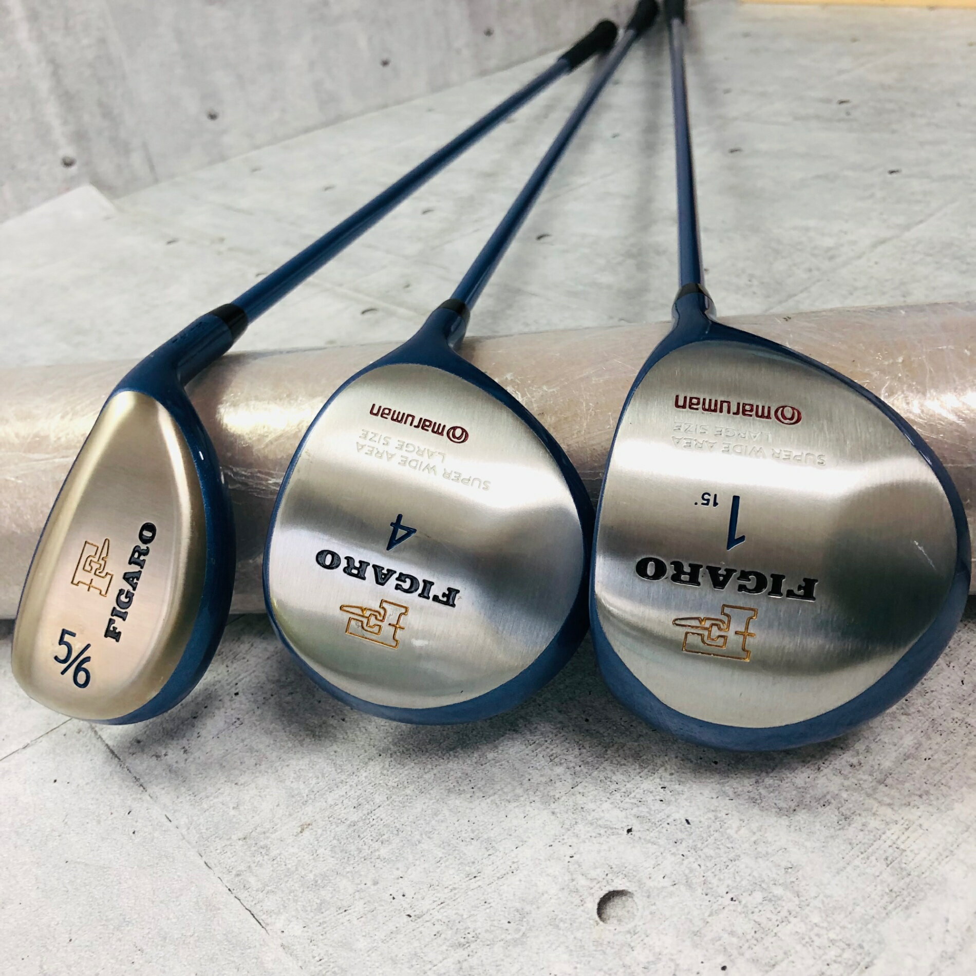 【中古】 レディース 美品 Maruman マルマン FIGARO フィガロ ゴルフクラブセット ゴルフセット クラブセット 初心者 入門 右利き パター付 安価 クラブのみセット