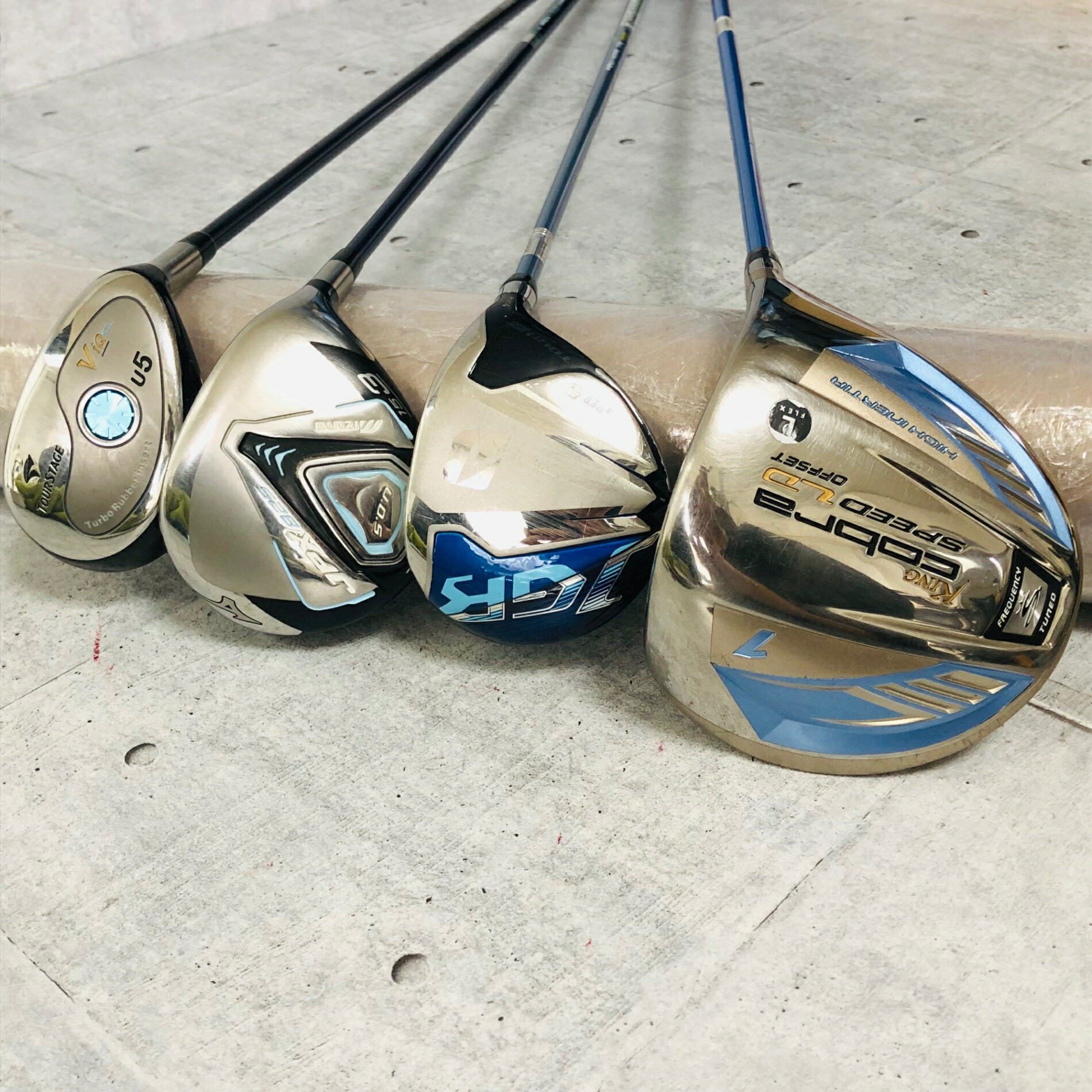 【中古】 レディース Cobra コブラ MIZUNO ミズノ ゴルフクラブセット ゴルフセット クラブセット 初心者 入門 右利き パター付 安価 クラブのみセット