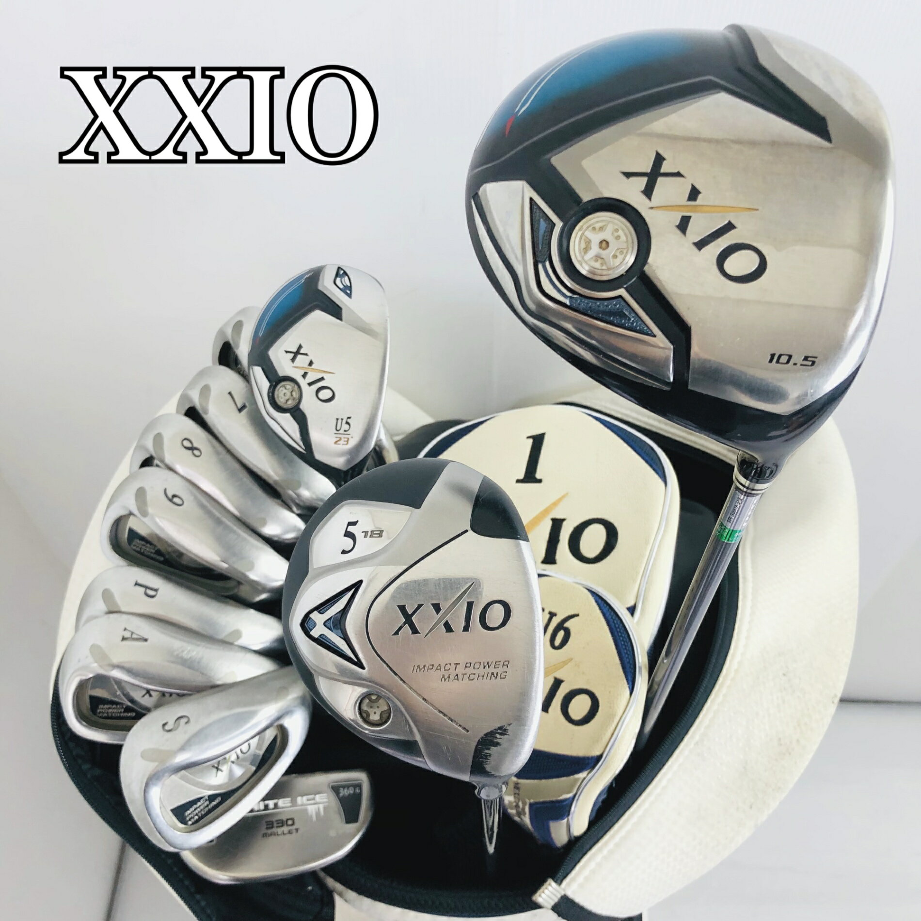 【中古】キャディバッグ付 DUNLOP ダンロップ XXIO7 ゼクシオ6 ゴルフクラブ フルセット ゴルフセット クラブセット メンズ 初心者 入門 右利き パター付 安価 83Y-114の商品画像