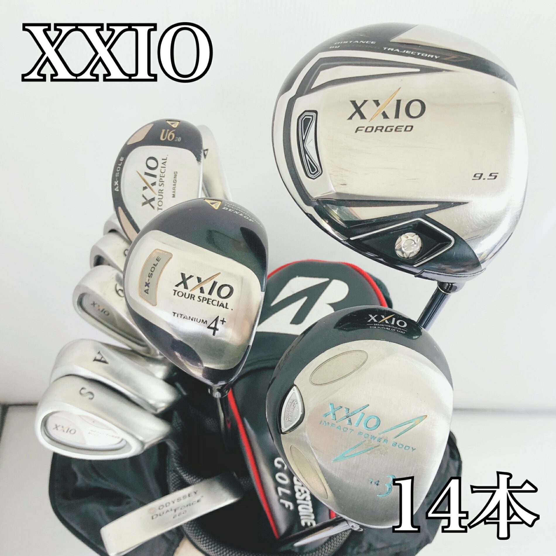 Full Club Set - 【保証付】【中古】キャディバッグ付 豪華 14本 DUNLOP ダンロップ XXIO ゼクシオ FORGED フォージド ゴルフクラブ フルセット ゴルフセット クラブセット メンズ 初心者 入門 右利き パター付 安価