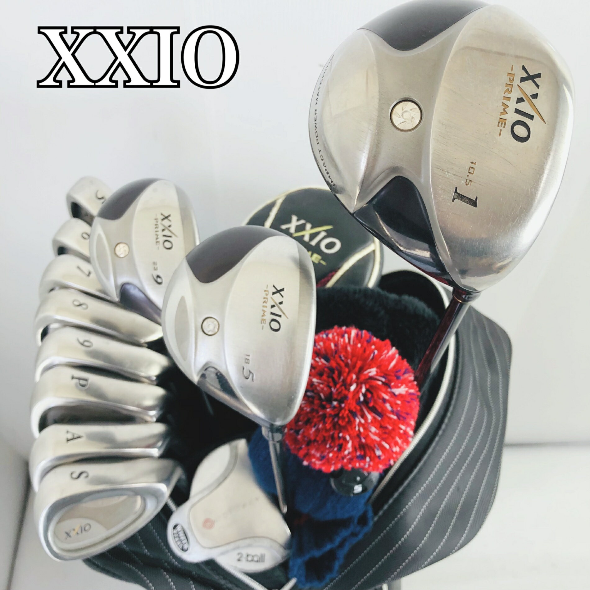 Full Club Set - 【保証付】【中古】キャディバッグ付 DUNLOP ダンロップ XXIO ゼクシオ PRIME プライム ゴルフクラブ フルセット ゴルフセット クラブセット メンズ 初心者 入門 右利き パター付 安価 85Y-12