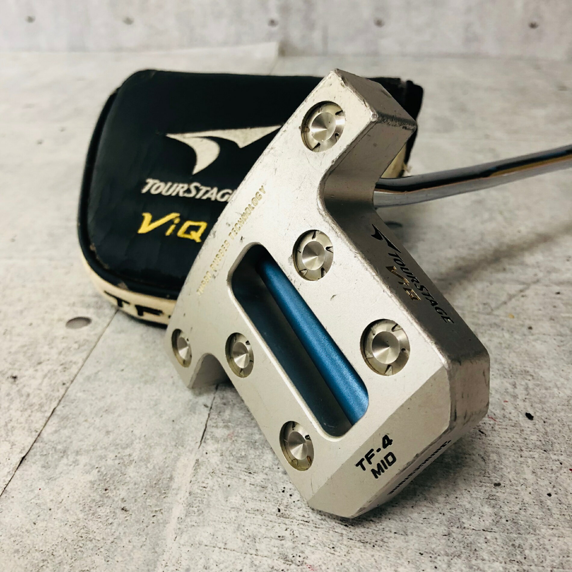 BRIDGESTONE - 【保証付】【中古】 BRIDGESTONE ブリヂストン TOUR STAGE ViQ TF-4 MID ツアーステージ 38インチ 中尺パター メンズ ゴルフ クラブ パター 単品 初心者 入門