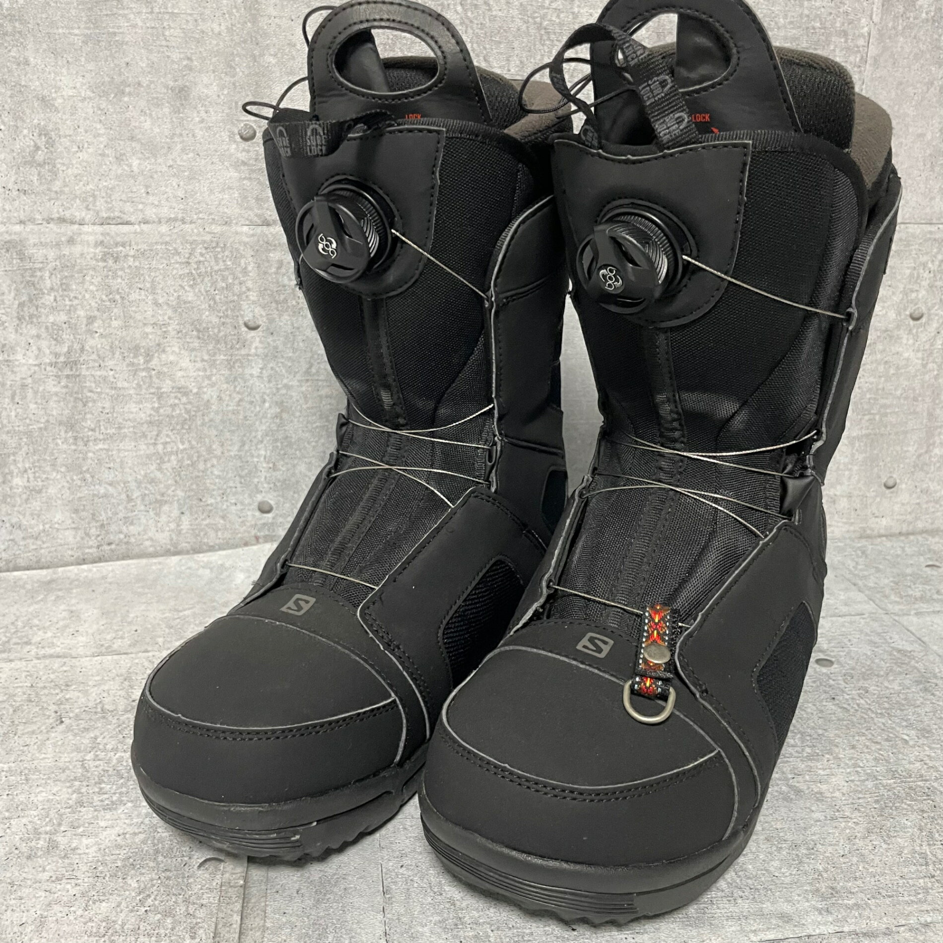 Rakuten - 【中古】Salomon サロモン TITAN BOA タイタンボア Black ブラック 27.5 ボアダイヤル スノーボード ブーツ スノボ