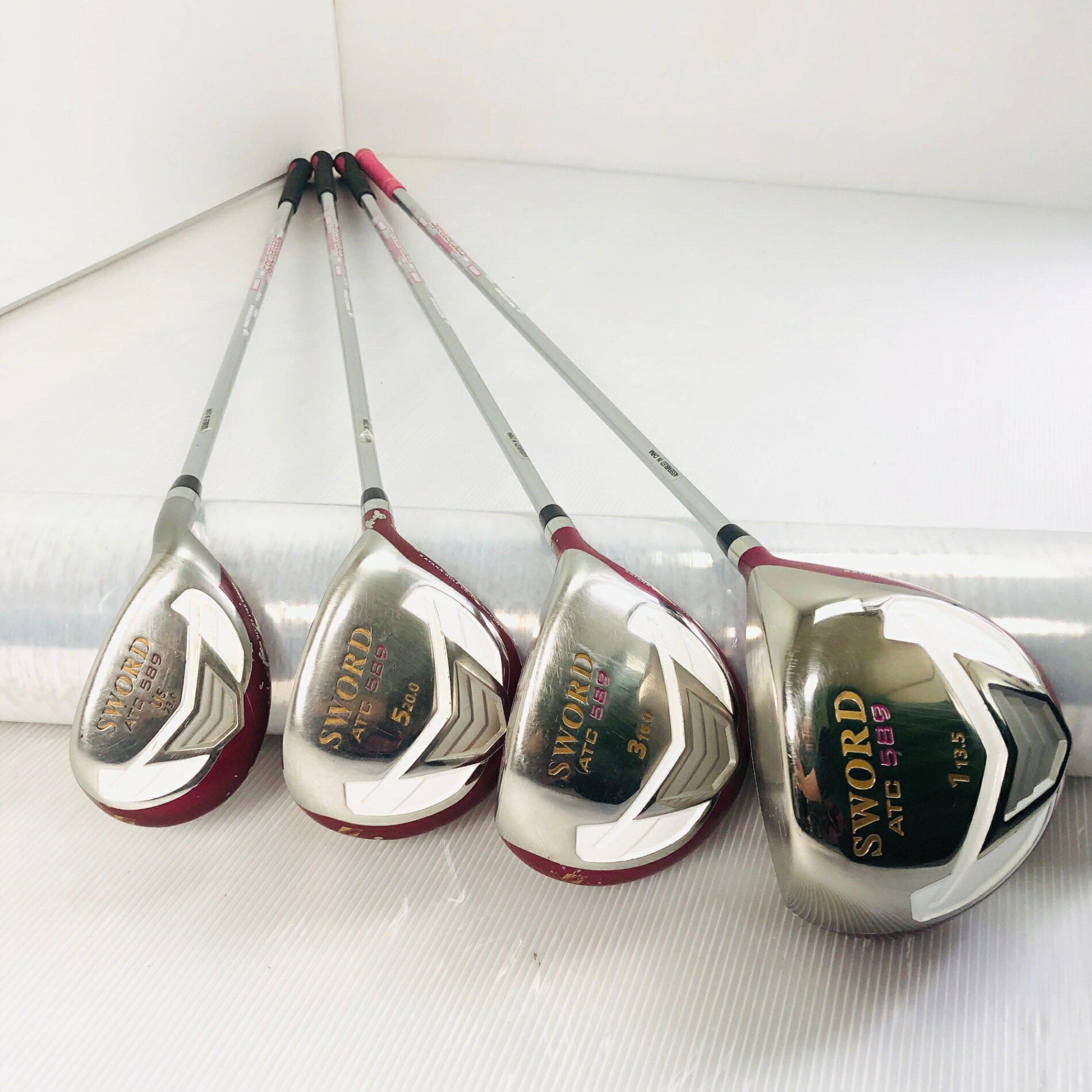 【保証付】【中古】 レディース KATANA カタナ SWORD ソード ATC 589 ゴルフクラブセット ゴルフセット クラブセット 初心者 入門 右利き パター付 安価 85Y-74