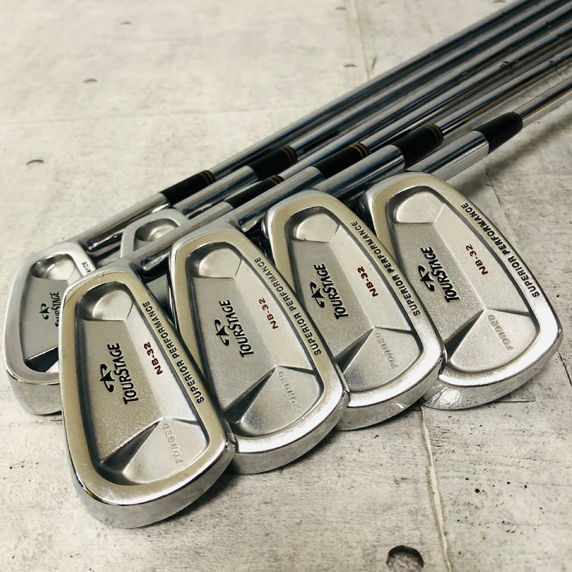 乐天商城 - 【保証付】【中古】 BRIDGESTONE ブリヂストン TOUR STAGE ツアーステージ NB-32 FORGED フォージド アイアン 8本 メンズ ゴルフ クラブ セット 初心者 入門 右利き