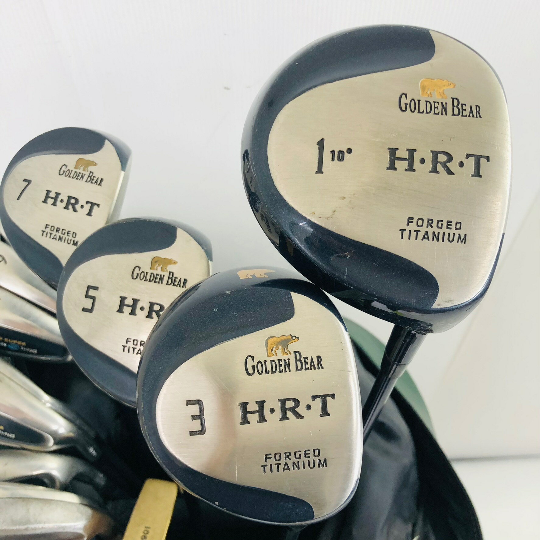 【中古】限定特価 激安 キャディバッグ付 豪華 14本 GOLDEN BEAR ゴールデンベアー...