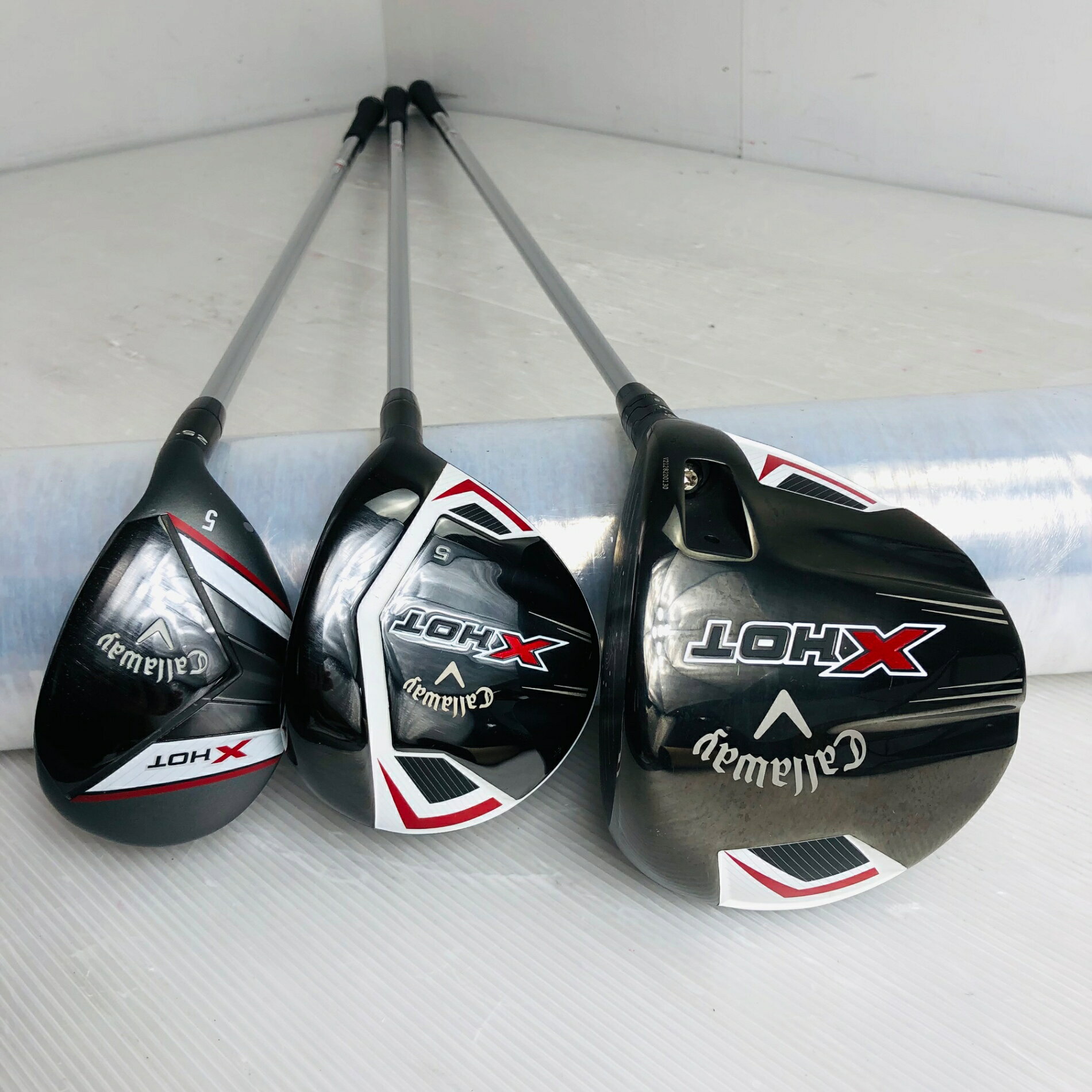 【保証付】【中古】キャディバッグ付 Callaway キャロウェイ X HOT エックスホット ゴルフクラブ フルセット ゴルフセット クラブセット メンズ 初心者 入門 右利き パター付 安価 86Y-35