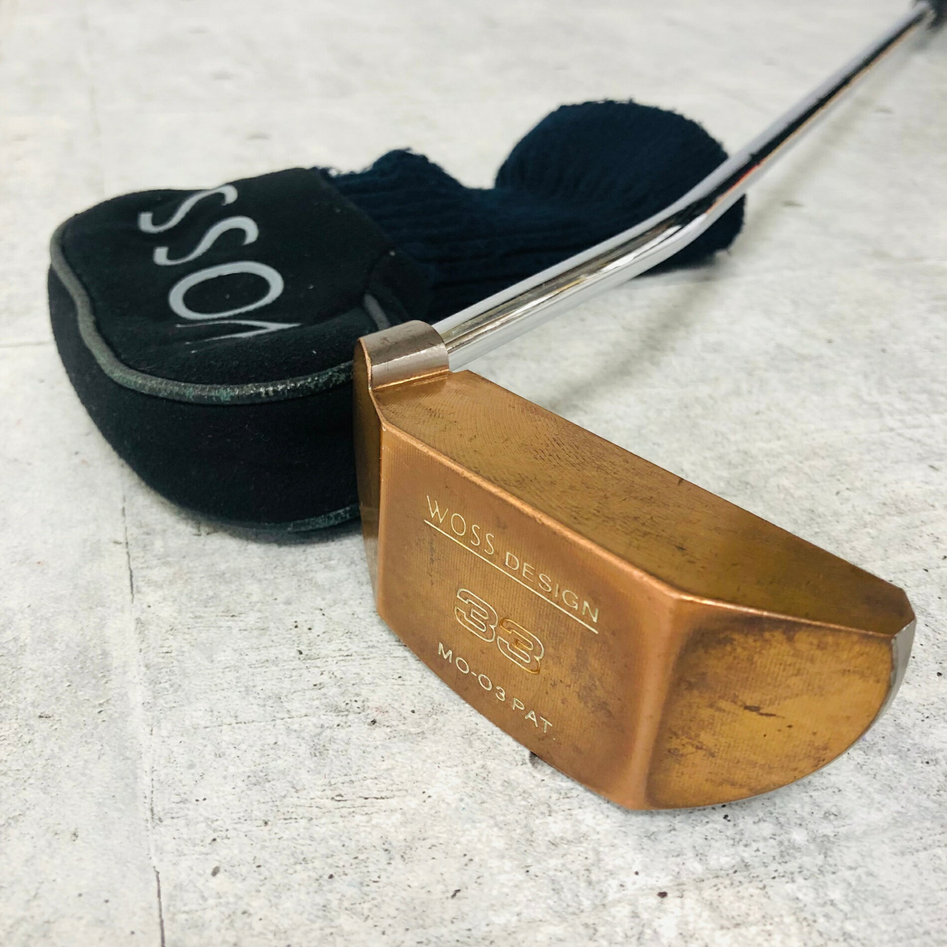 【保証付】【中古】 WOSS DESIGN ウォズ デザイン 33 MO-03 PAT レフティー 左利き 34.75インチ メンズ ゴルフ クラブ パター 単品 初心者 入門