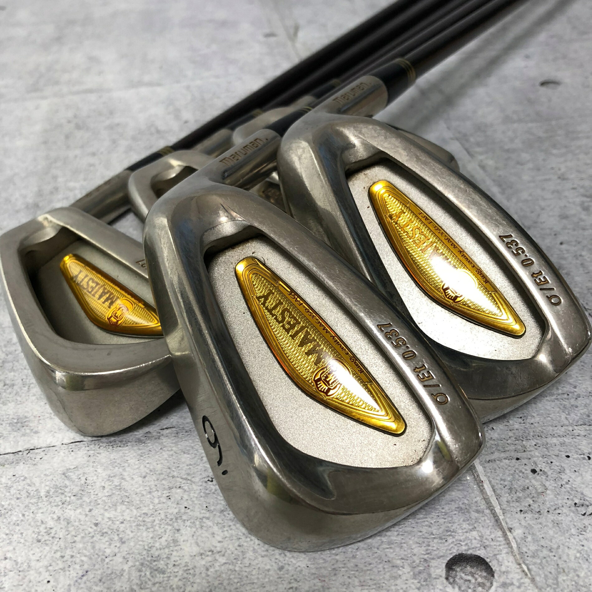 【保証付】【中古】 Maruman マルマン MAJESTY PRESTIGIO マジェスティ プレステジオ Et 0.537 5本 アイアン メンズ ゴルフ クラブ セット 初心者 入門 右利き