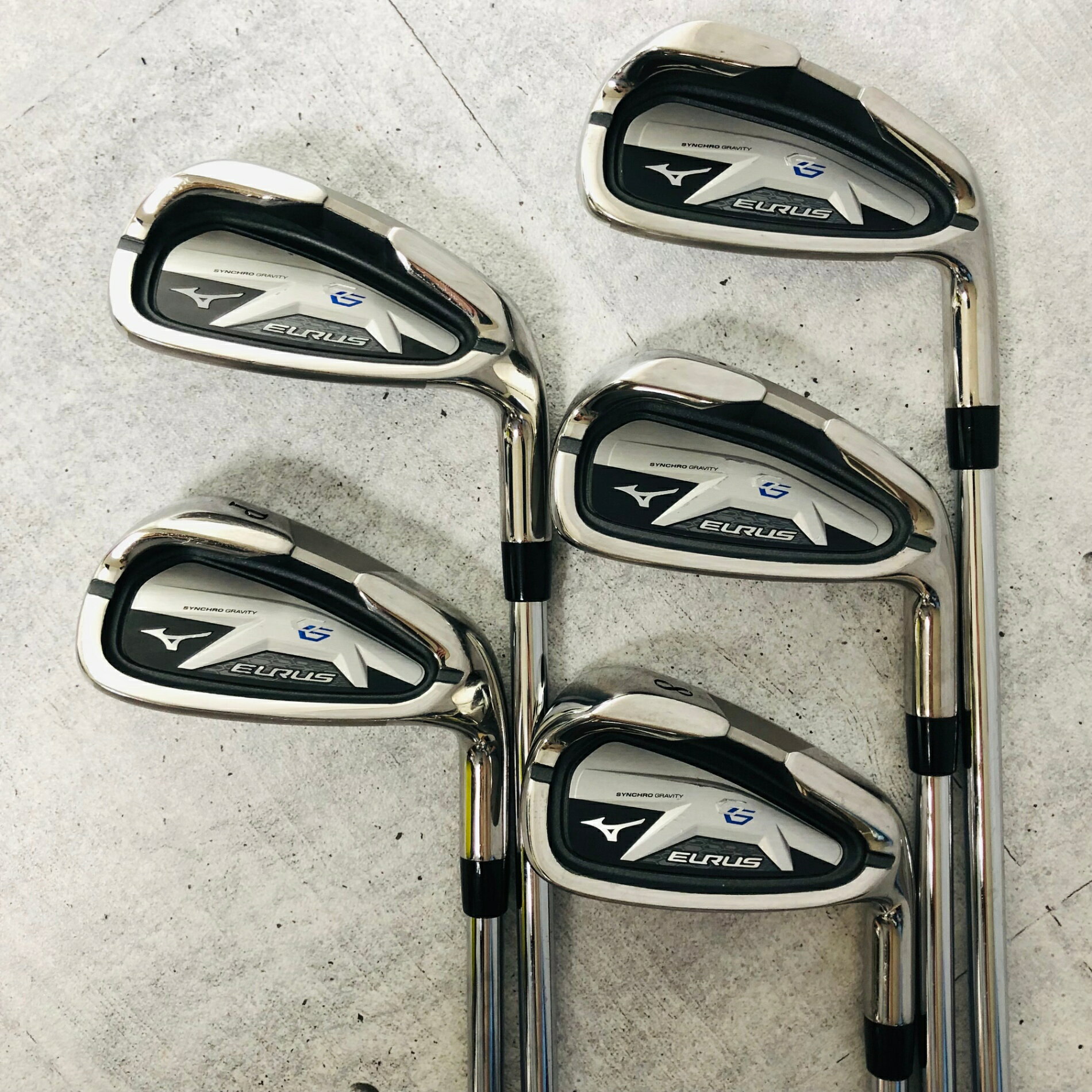 【保証付】【中古】 Mizuno ミズノ EURUS G6 ユーラス ジーシックス 5本 アイアン メンズ ゴルフ クラブ セット 初心者 入門 右利き