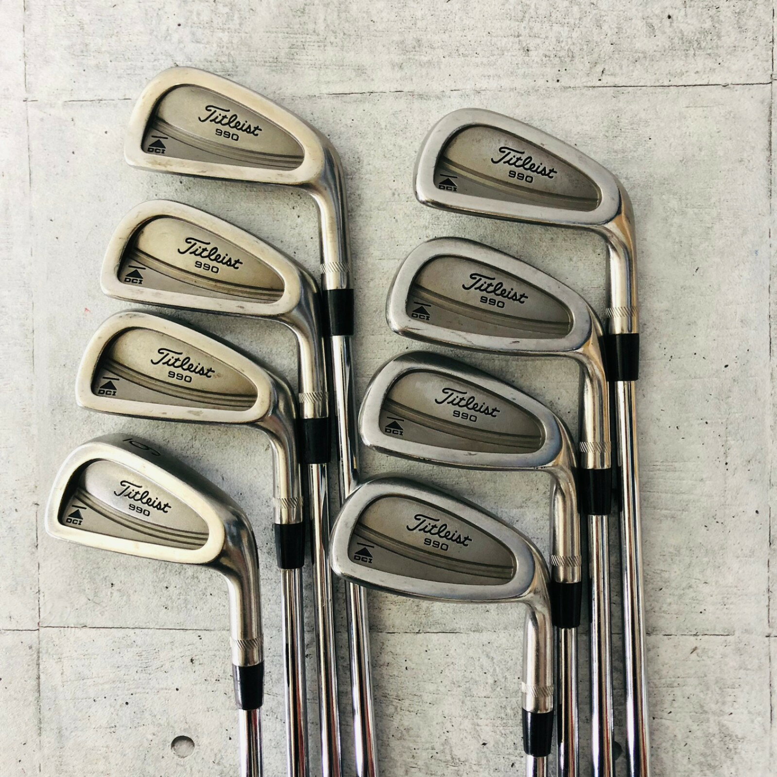 【保証付】【中古】 Titleist タイトリスト DCI 990 ディーシーアイ 8本 アイアン メンズ ゴルフ クラブ セット 初心者 入門 右利き