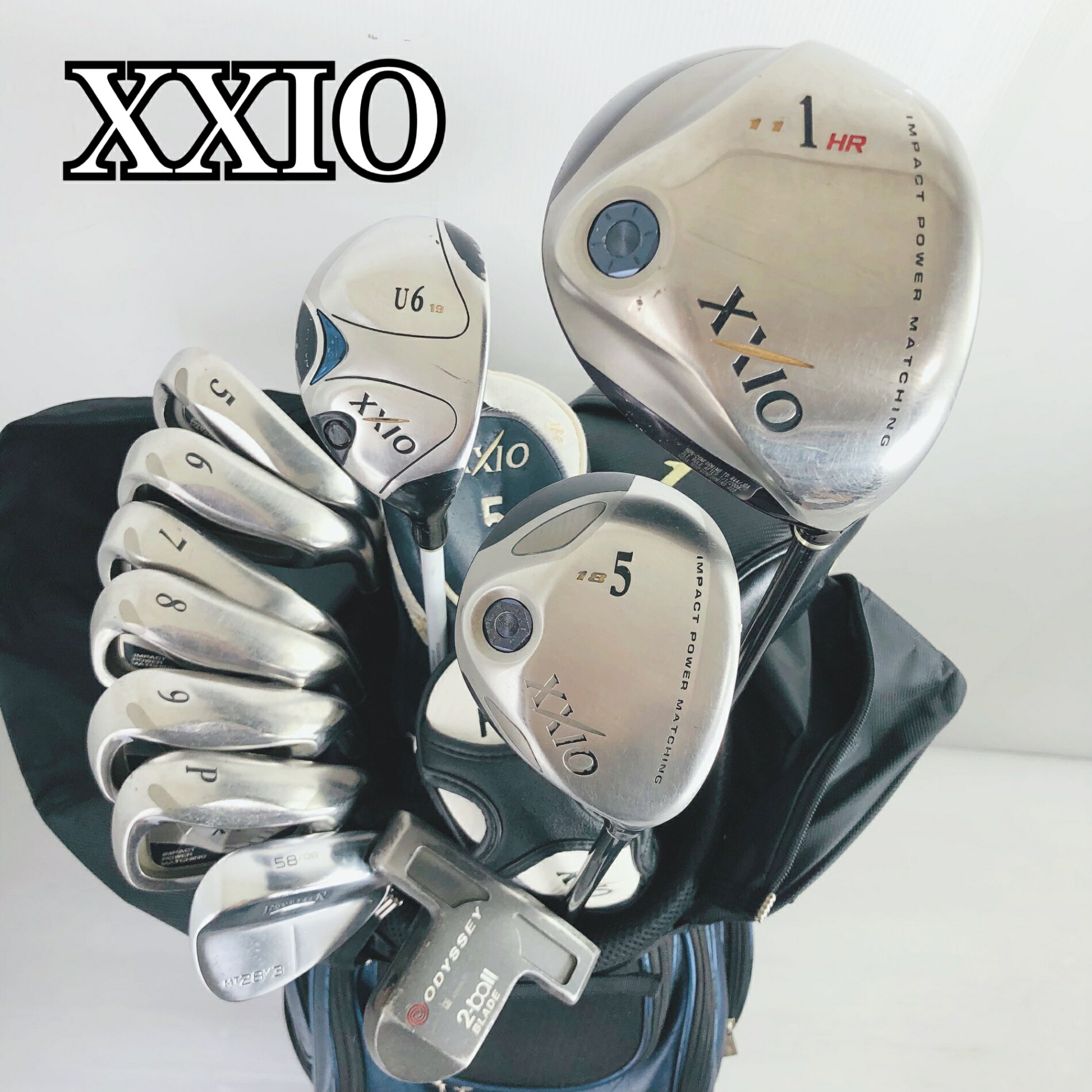 【保証付】【中古】キャディバッグ付 DUNLOP ダンロップ XXIO4 ゼクシオ5 ゴルフクラブ フルセット ゴルフセット クラブセット メンズ 初心者 入門 右利き パター付 安価 86Y-92
