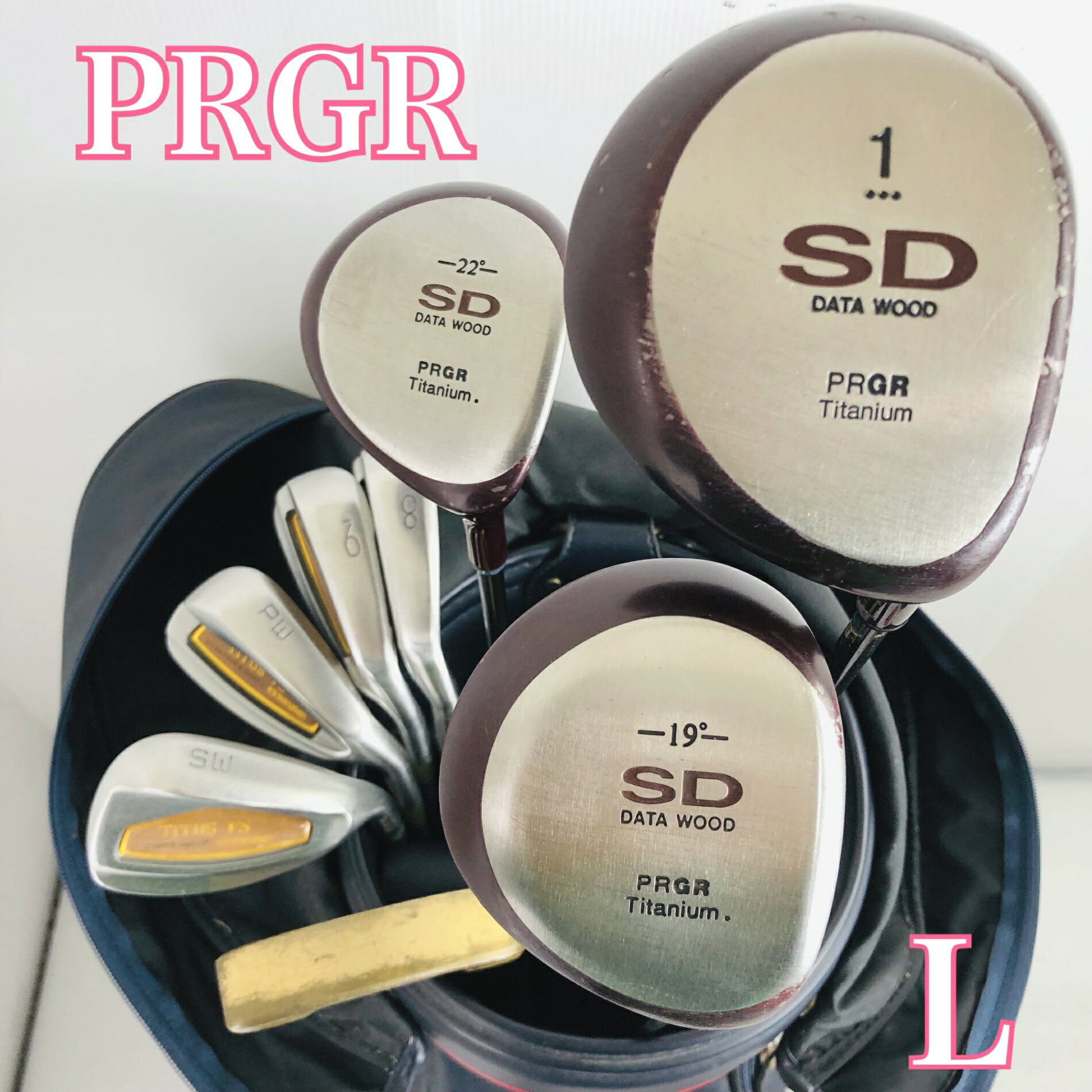 【保証付】【中古】 レディース PRGR プロギア Maruman ゴルフクラブセット ゴルフセット クラブセット 初心者 入門 右利き パター付 安価 86Y-91
