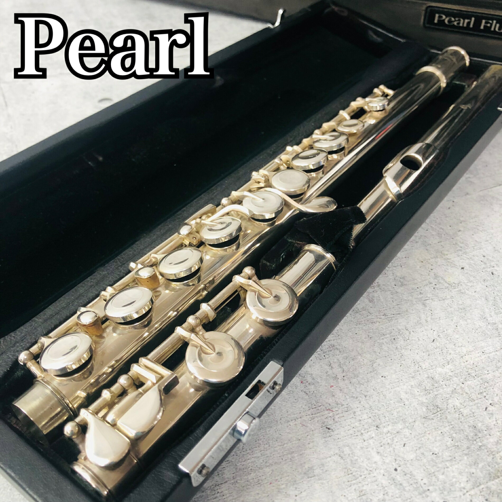 【中古】 Pearl パール PF-665 頭部管シルバー Eメカ フルート 入門 初心者 木管楽...