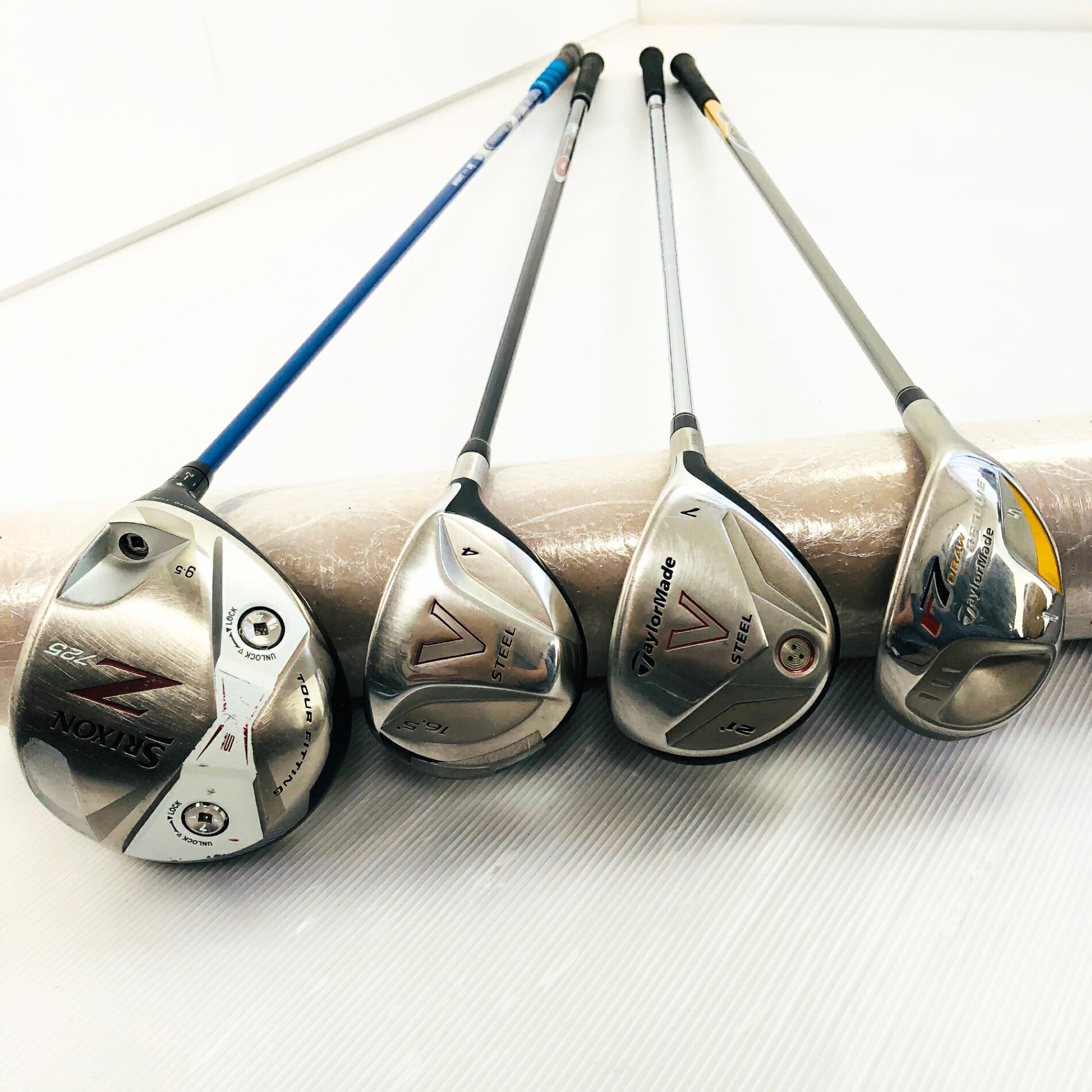 【保証付】【中古】キャディバッグ付 TaylorMade テーラーメイド SRIXONスリクソン ゴルフクラブ フルセット ゴルフセット クラブセット メンズ 初心者 入門 右利き パター付 安価 85Y-80