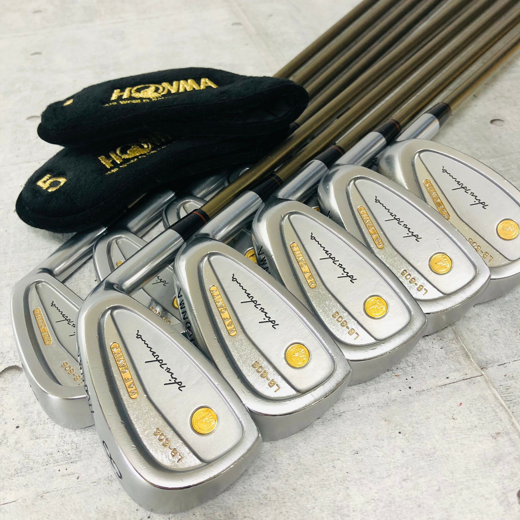 【保証付】【中古】 HONMA ホンマ LB-606 H&F CAVITY ハーフ＆フル キャビティ 星4-S4 10本 アイアン メンズ ゴルフ クラブ セット 初心者 入門 右利き