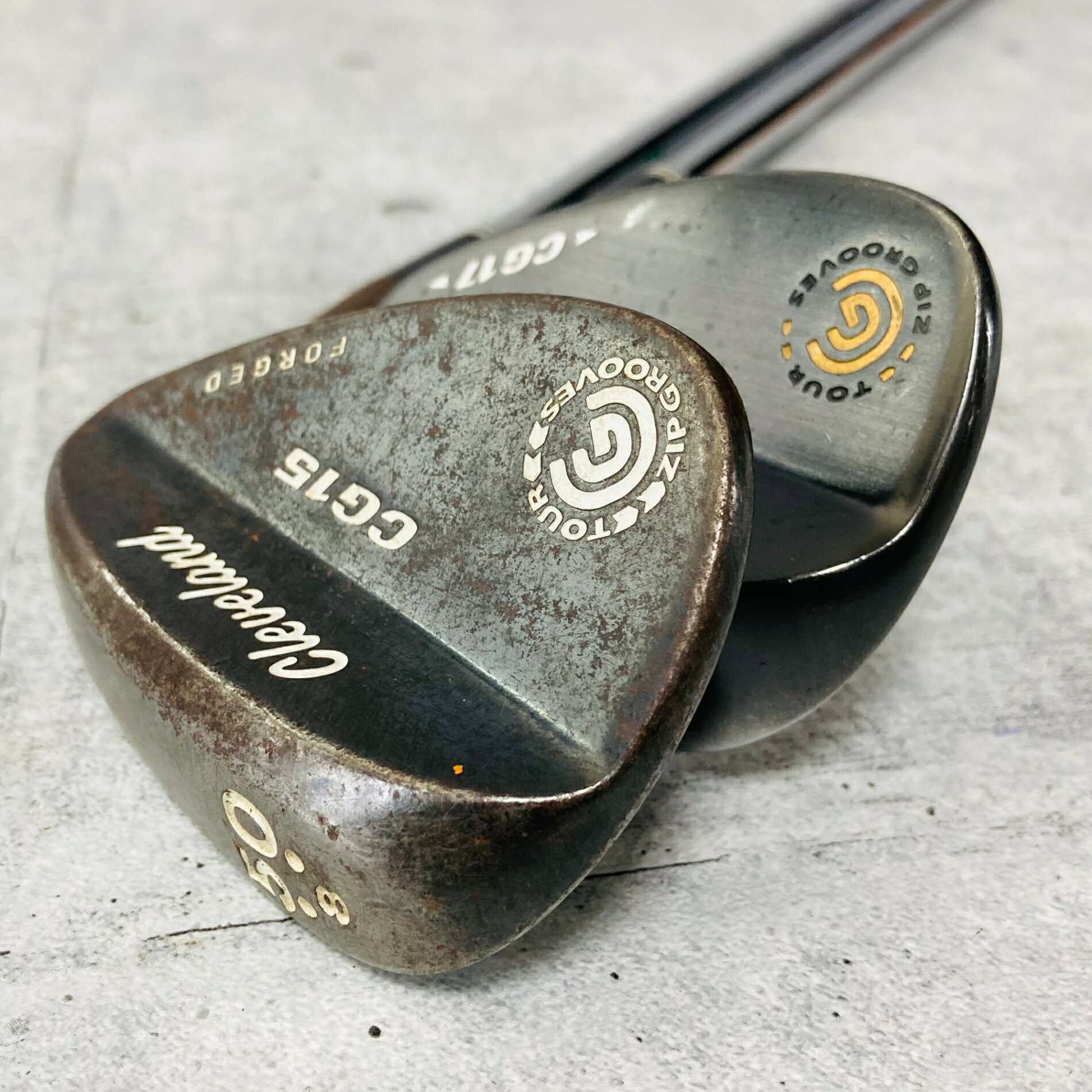 【保証付】【中古】 Cleveland クリーブランド CG15 FORGED WEDGE フォージド ウェッジ 50°-8 56°-14 2本 メンズ ゴルフ クラブ ウェッジ 初心者 入門 単品