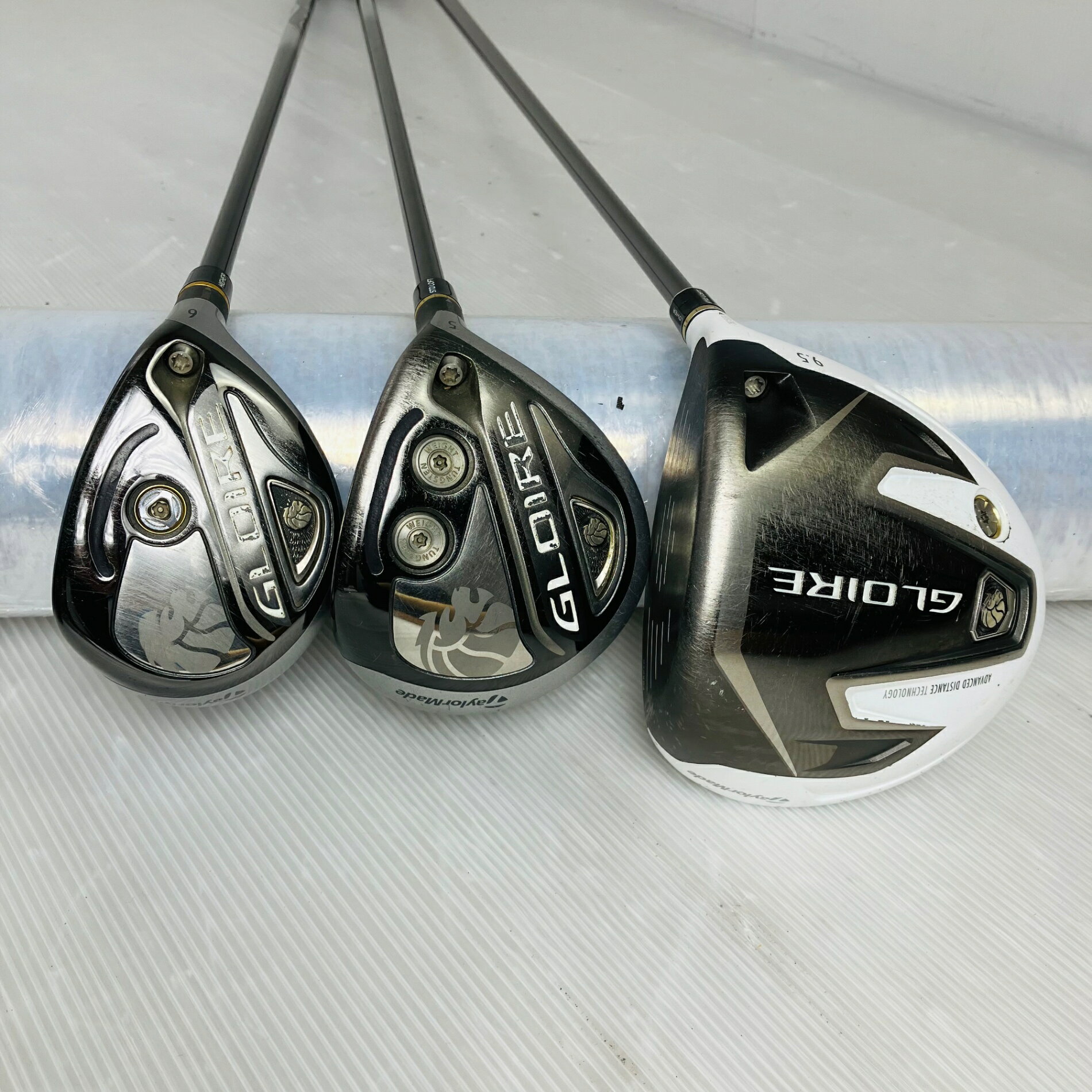 【保証付】【中古】キャディバッグ付 豪華 13本 TaylorMade テーラーメイド GLOIRE グローレ ゴルフクラブ フルセット ゴルフセット クラブセット メンズ 初心者 入門 右利き パター付 安価　EC-102