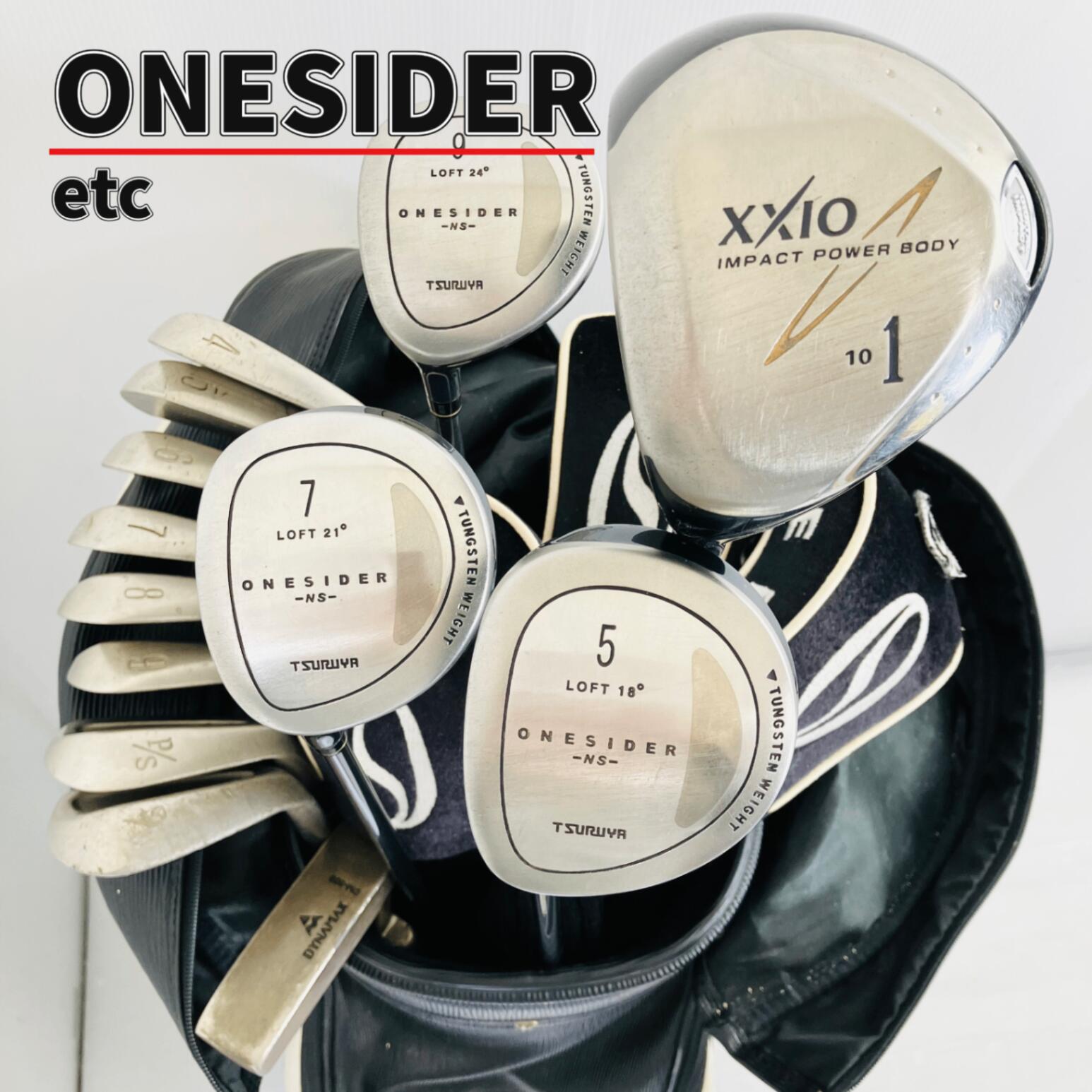 【中古】限定特価 激安 キャディバッグ付 豪華 13本 レフティ 左利き ONESIDER ワンサイ ...