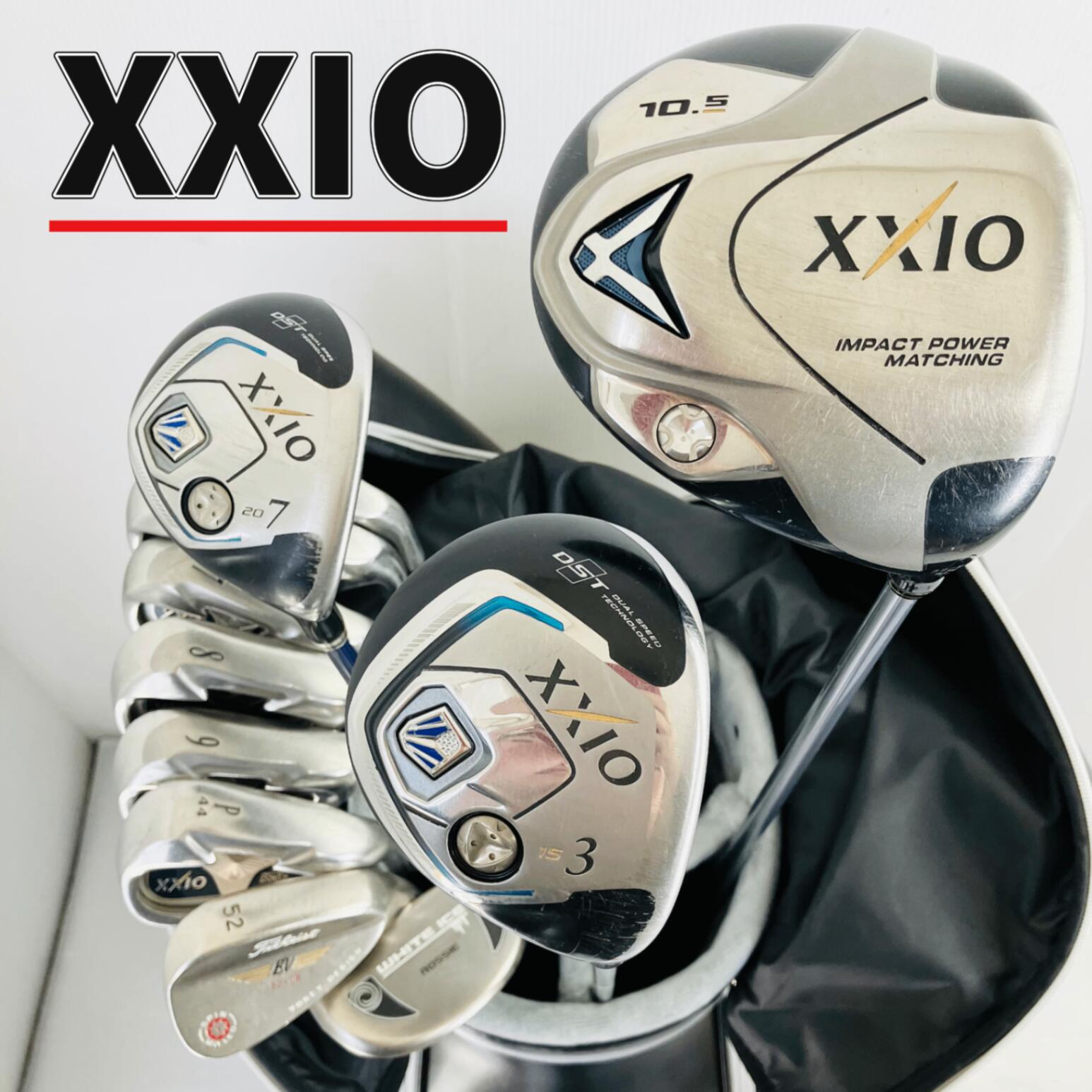 【保証付】【中古】キャディバッグ付 DUNLOP ダンロップ XXIO6 ゼクシオ8 ゴルフクラブ フルセット ゴルフセット クラブセット メンズ 初心者 入門 右利き パター付 安価 88Y-7