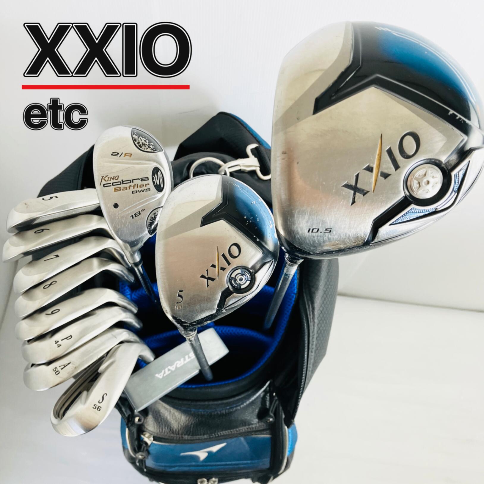 【保証付】【中古】キャディバッグ付 レフティ 左利き DUNLOP XXIO7 ゼクシオ5 ゴルフクラブ フルセット ゴルフセット クラブセット メンズ 初心者 入門 パター付 安価 88Y-13