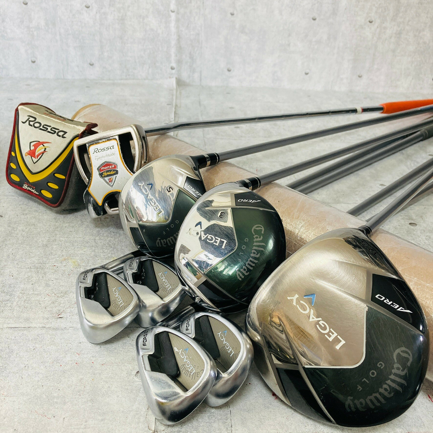 【保証付】【中古】 レディース Callaway キャロウェイ LEGACY AERO レガシー エアロ 8本 ゴルフクラブセット ゴルフセット クラブセット 初心者 入門 右利き パター付 安価 クラブのみセット