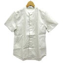 yÁzjAX niuhans l H X^hJ[ Vc uEX  Lightweight Linen Fly-front Stand Collar S/S Shirt ItzCg 0 i fB[X yxNg Òz 220216