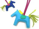 【中古】エルメス HERMES ロデオ PM レインボー リバーシブル チャーム ホース 馬 アクセサリー ストラップ ブルーエレクトリック×ブルーアズティック...